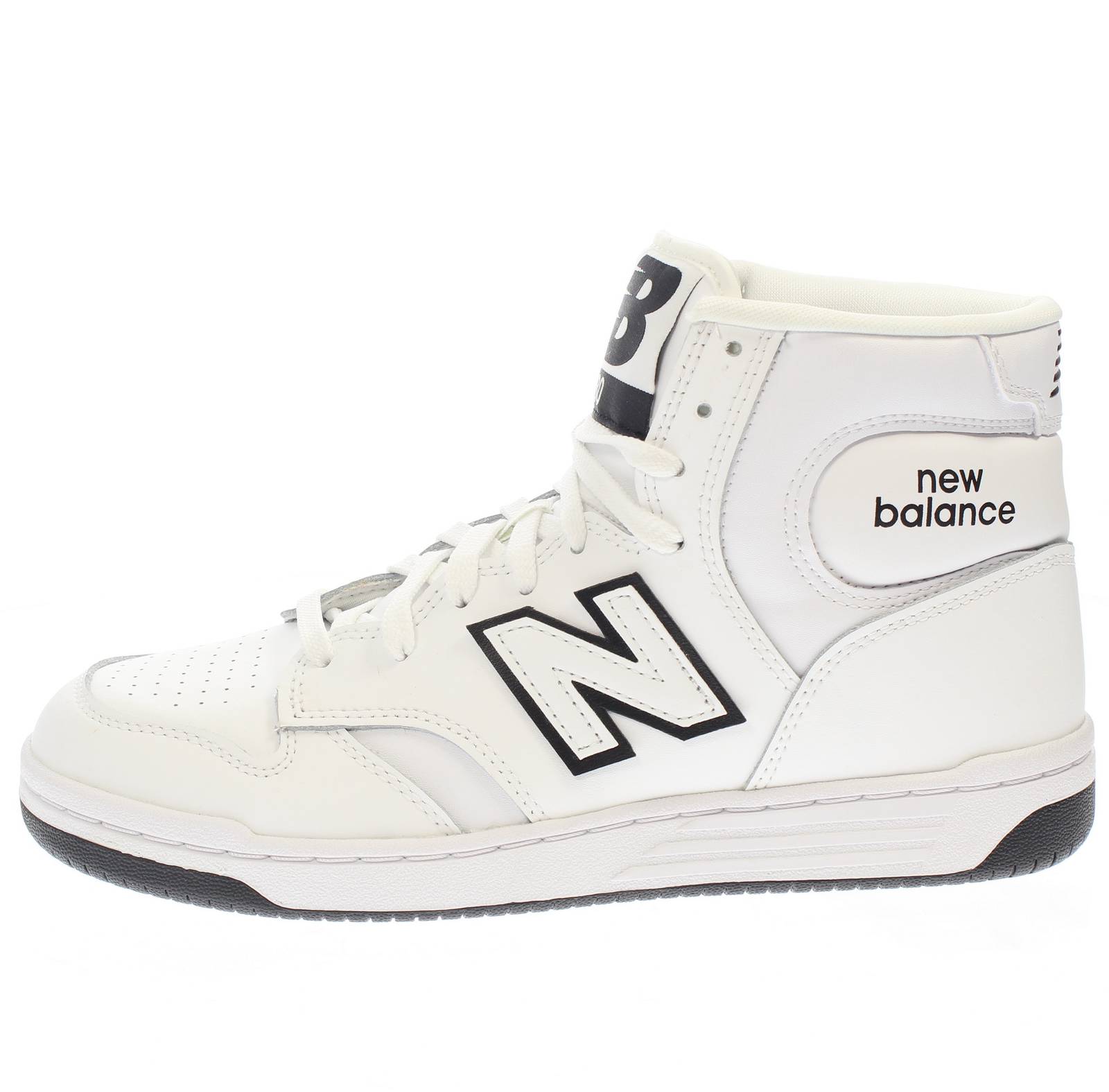 NEW BALANCE BB480 - Leather High Sneakers Man white Photo 3