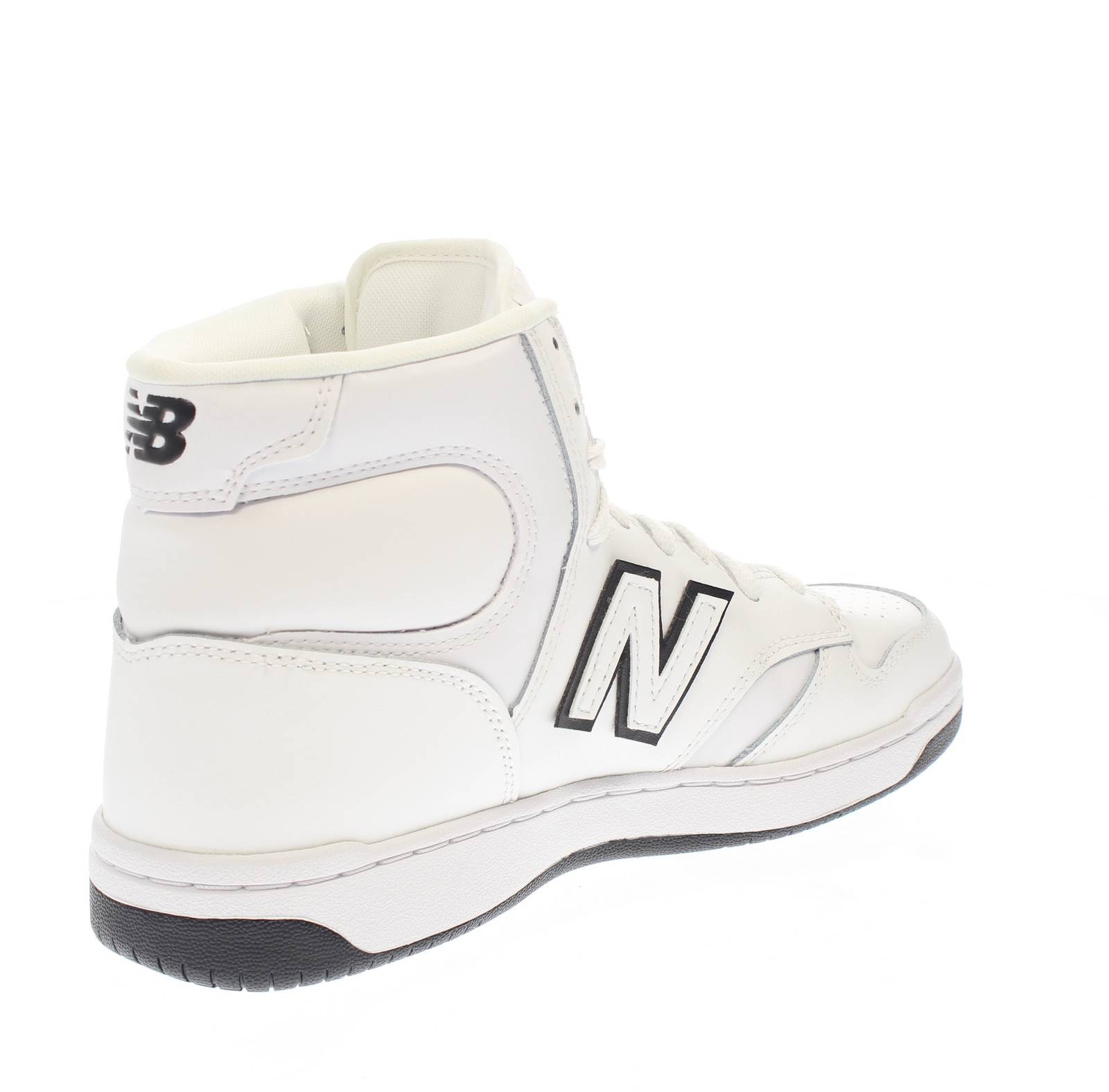 NEW BALANCE BB480 - Leather High Sneakers Man white Photo 4