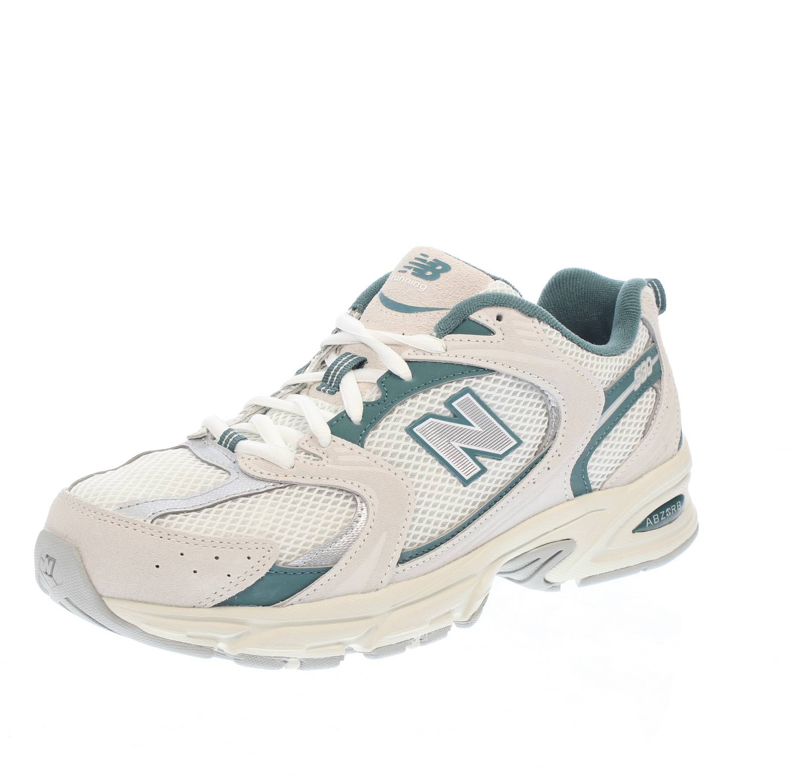 NEW BALANCE MR 530 - Sneakers en daim et en maille Homme blanc