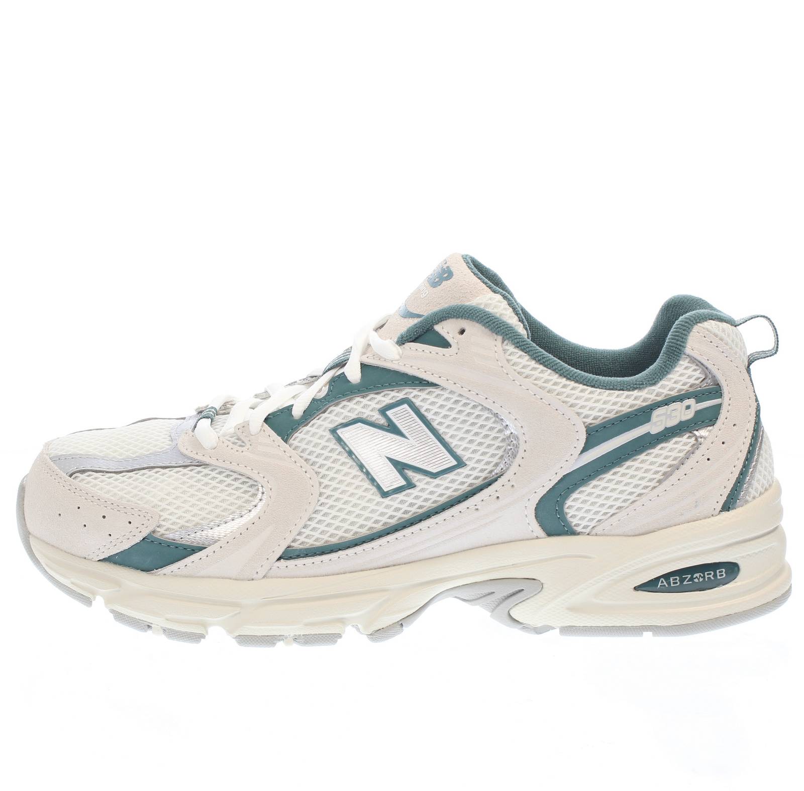 NEW BALANCE MR 530 - Sneakers in Suede and Mesh Man white Photo 3