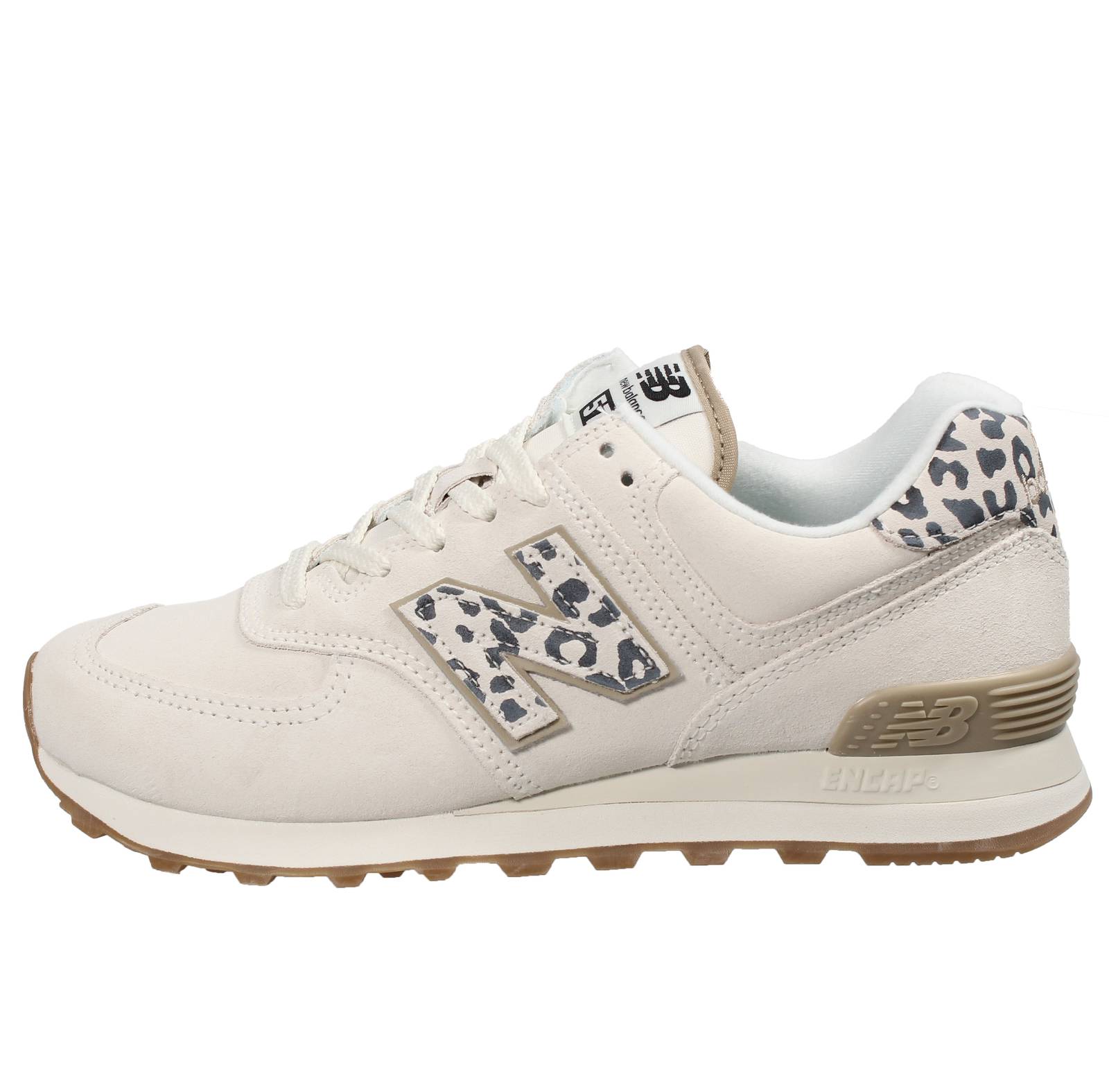 NEW BALANCE WL 574 - Sneakers in Suede Donna bianco Foto 3