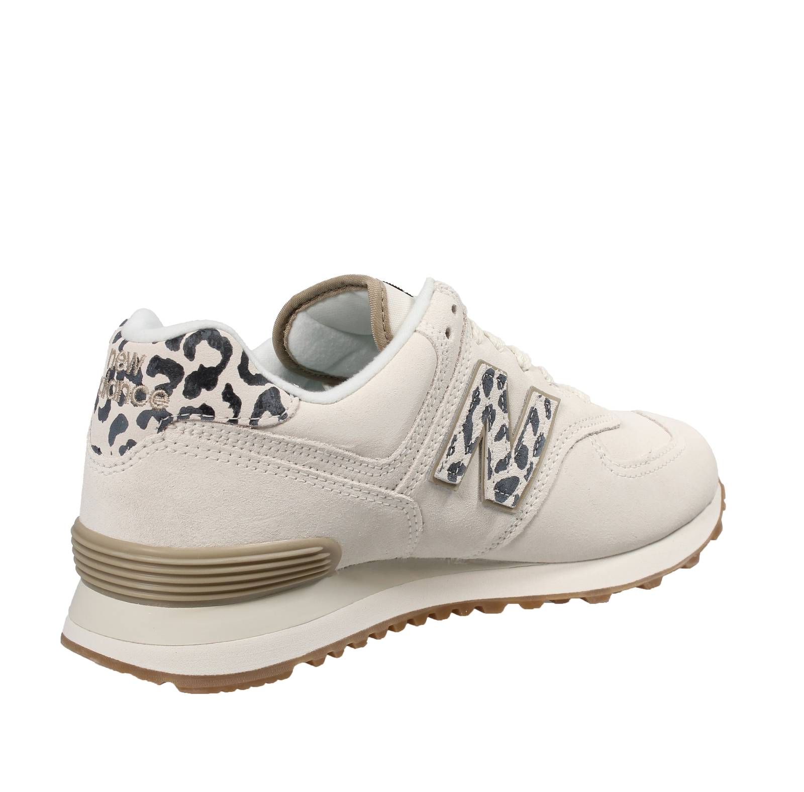 NEW BALANCE WL 574 - Sneakers in Suede Donna bianco Foto 4