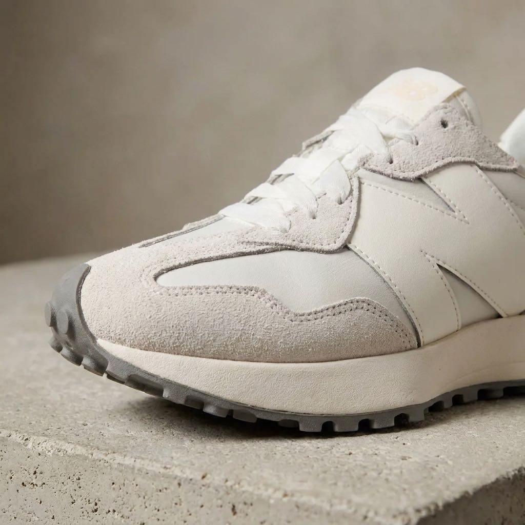 NEW BALANCE WS 327 - Sneakers in Suede Donna grigio Foto 5