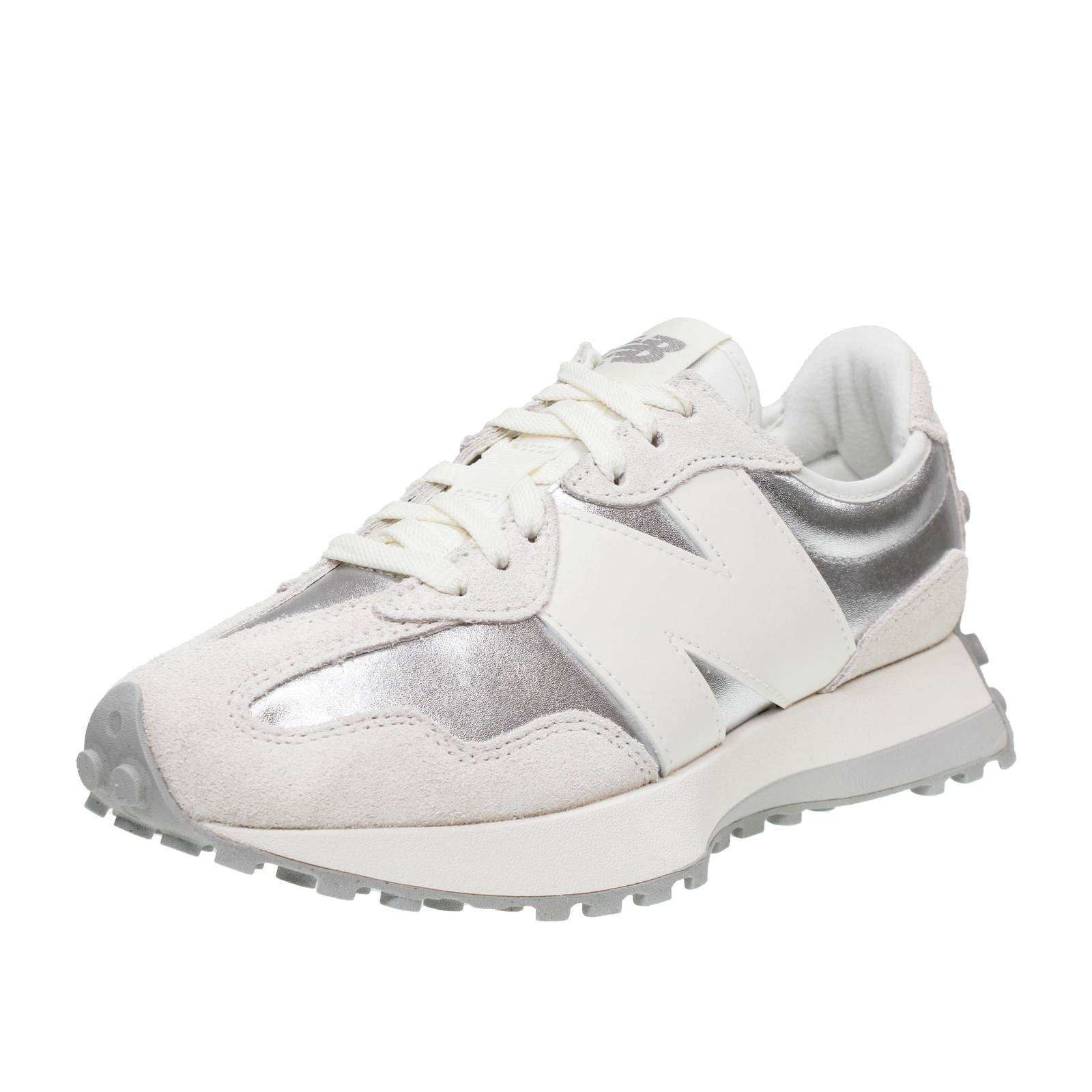 NEW BALANCE WS 327 - Sneakers in Suede Donna argento