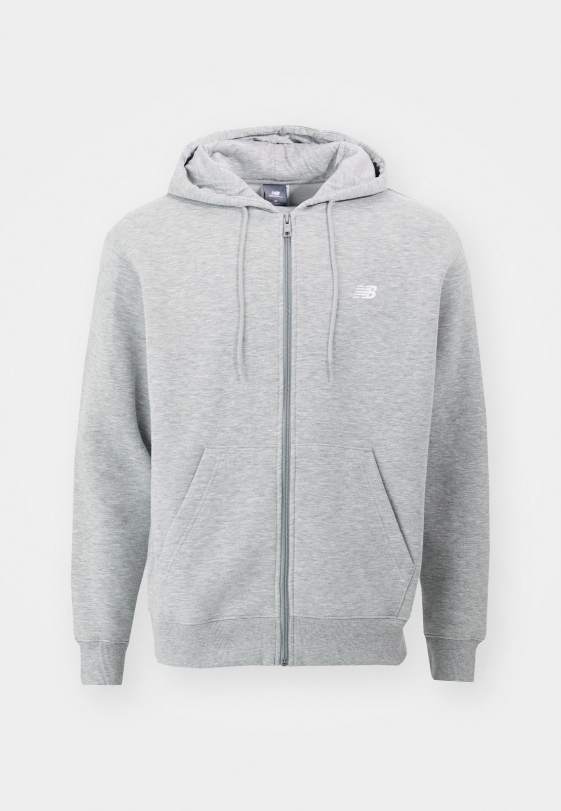 NEW BALANCE French Terry Sweatshirt mit gestapeltem Logo und Reißverschluss Herren grau