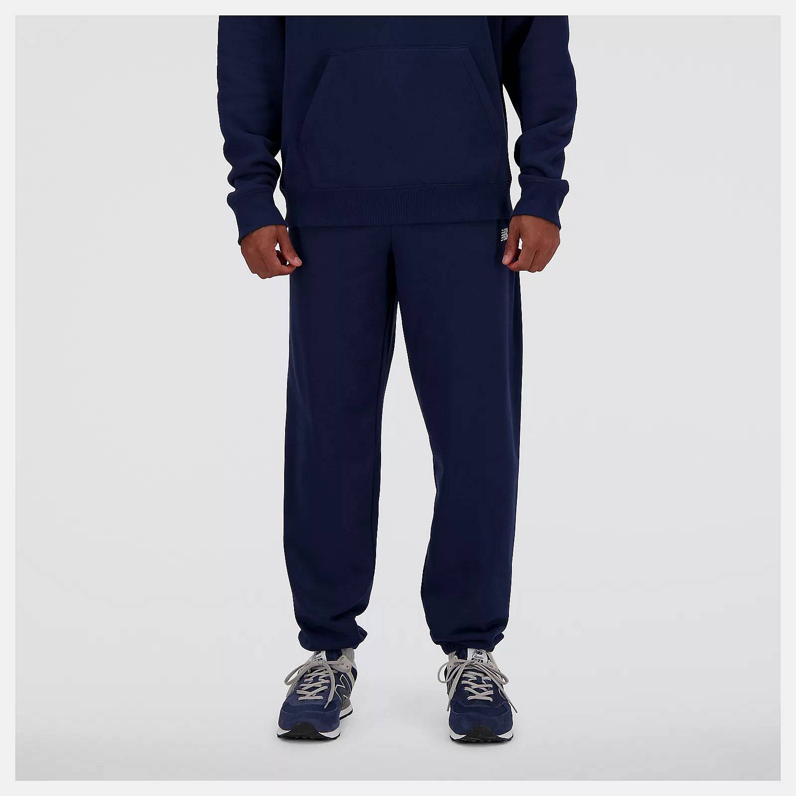 NEW BALANCE Sport Essentials French Terry Jogger - Hose Herren blau