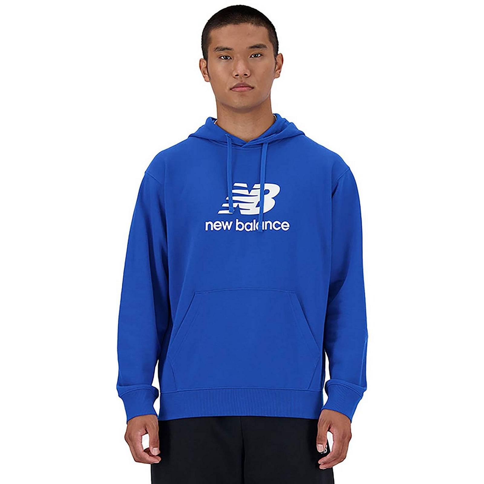 NEW BALANCE Sport Essentials French Terry Logo - Felpa Uomo blu
