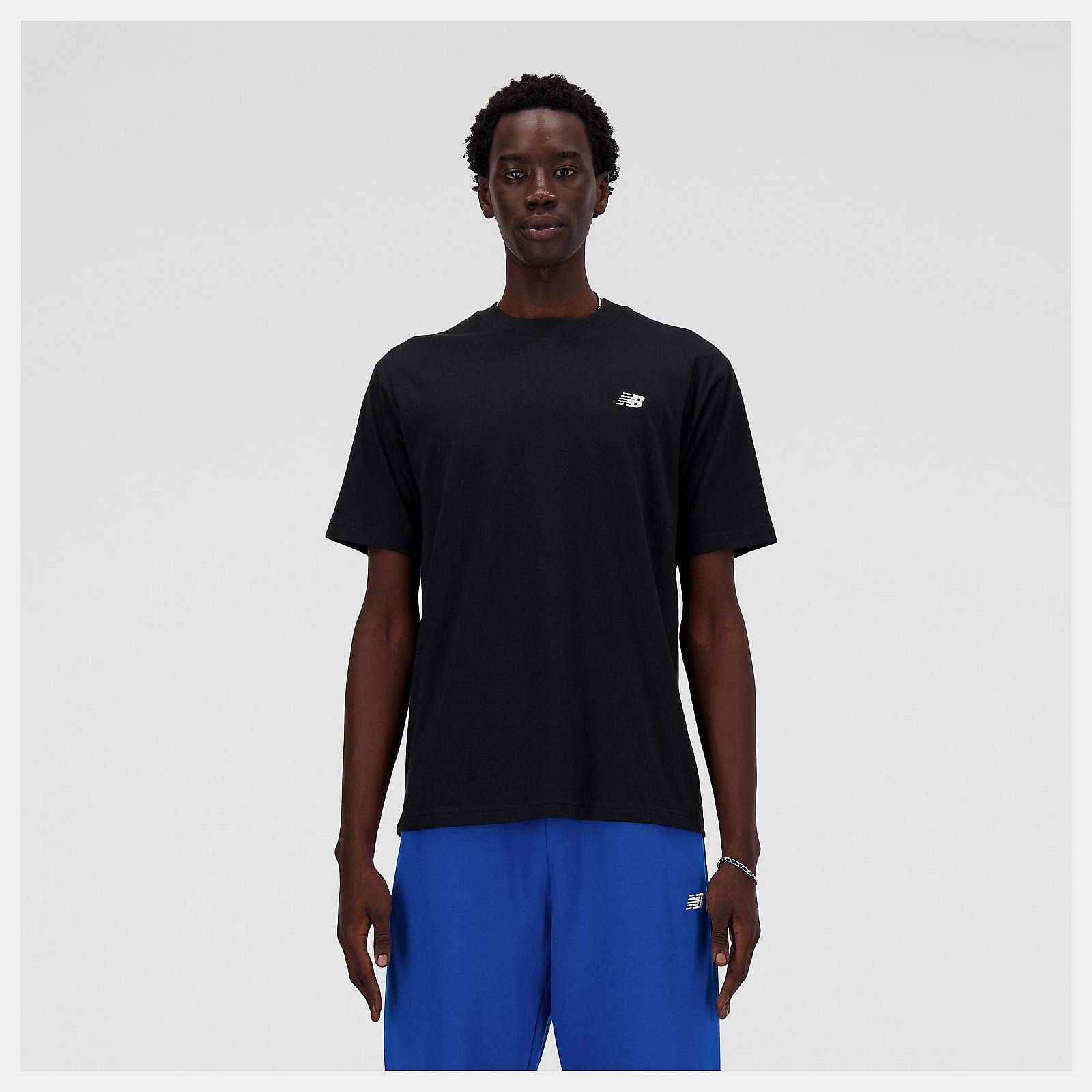 NEW BALANCE Sport Essentials Cotton - T-Shirt a Manica Corta Uomo nero