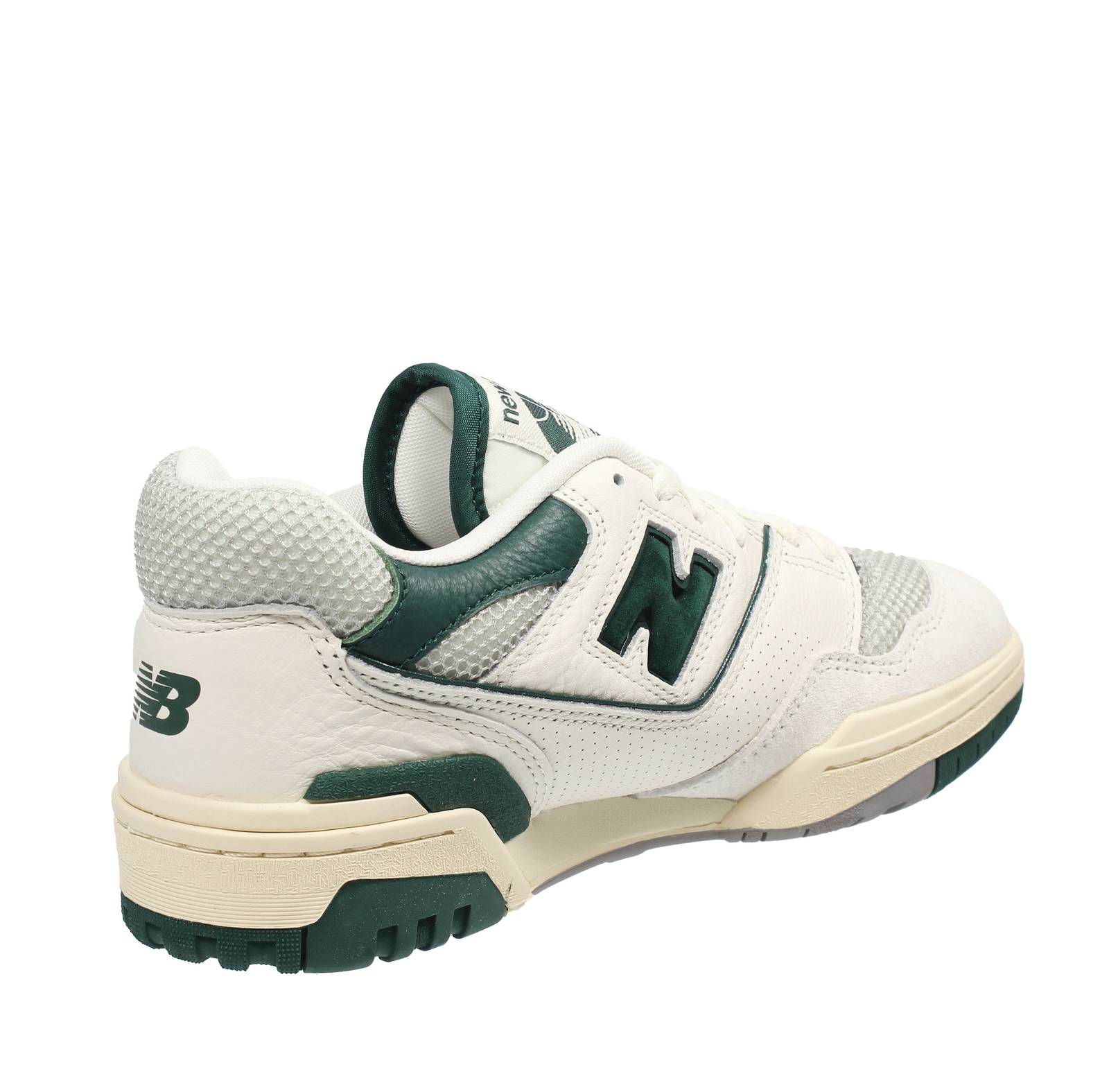NEW BALANCE BB 550 - Low Leather Sneakers Man white Photo 4