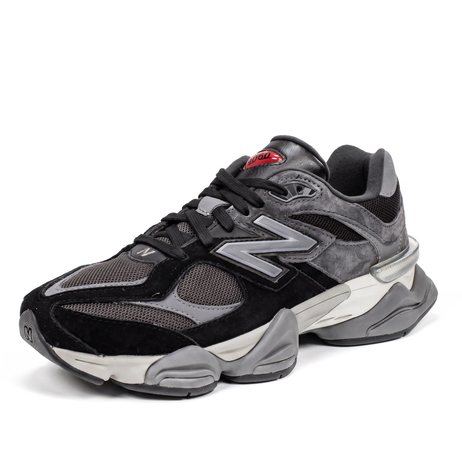 NEW BALANCE U 9060 - Sneakers in Suede e mesh Uomo nero Foto 1