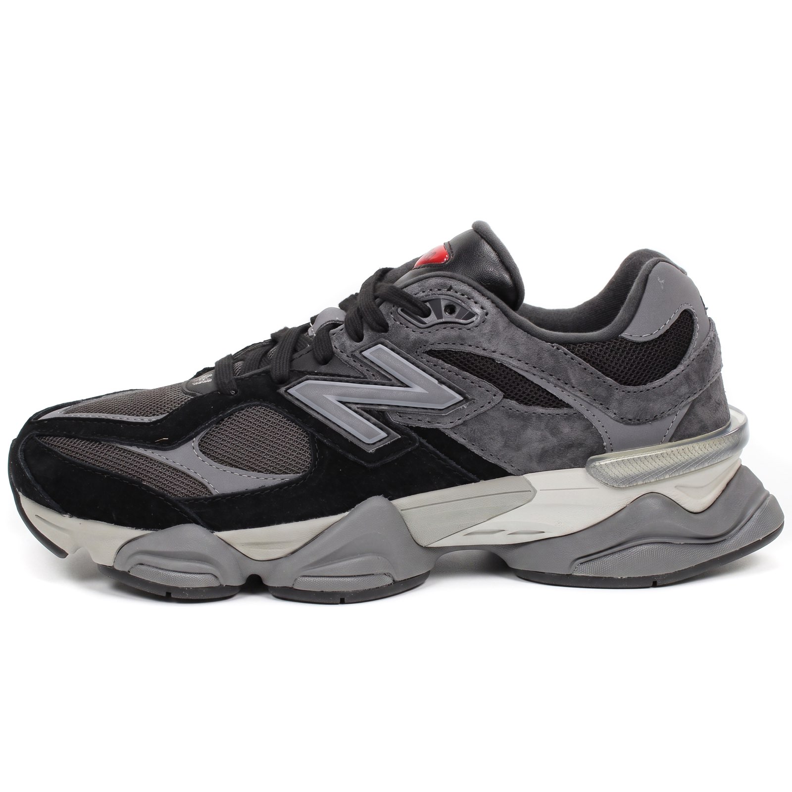 NEW BALANCE U 9060 - Suede and Mesh Sneakers Man black Photo 4
