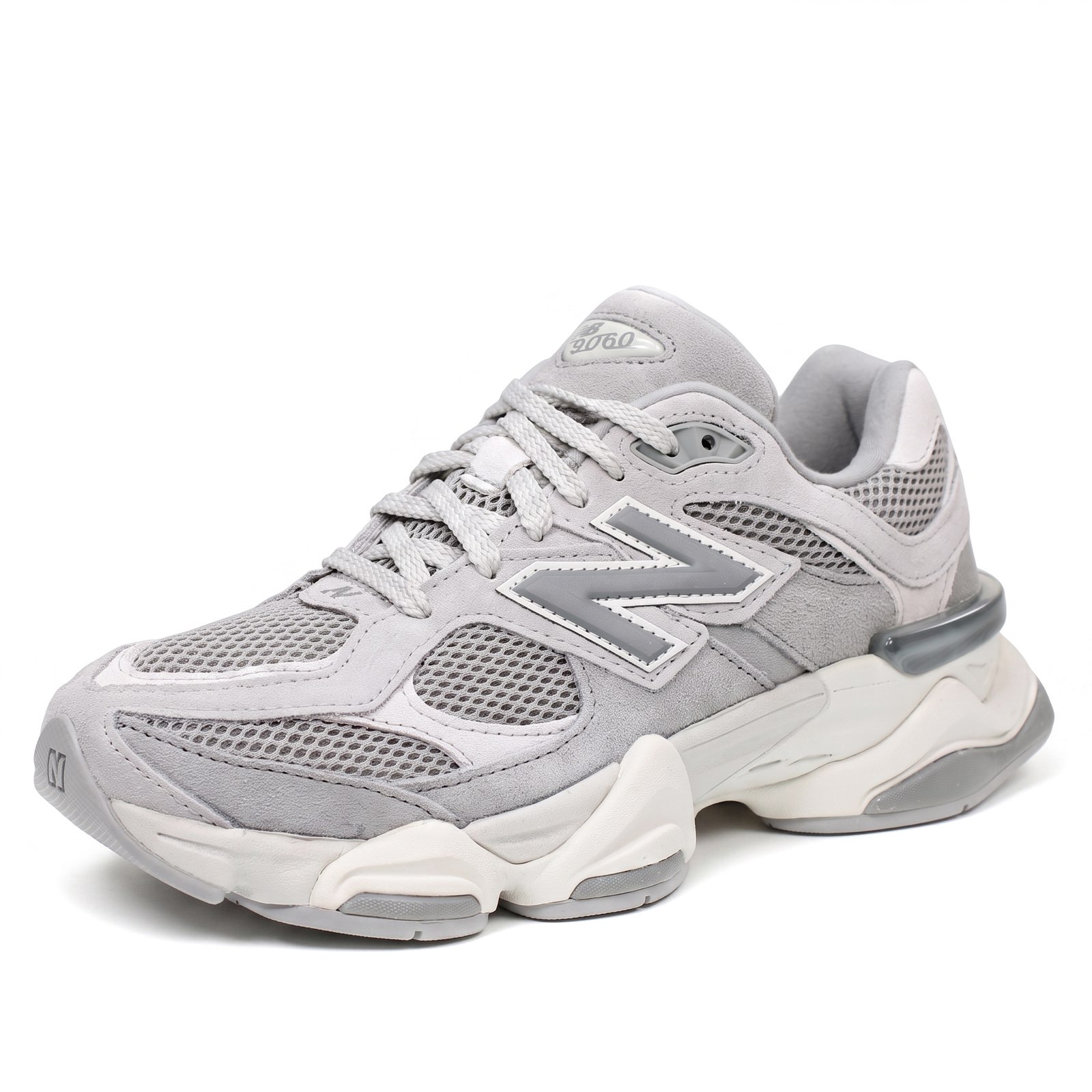 NEW BALANCE U 9060 - Sneakers in Suede e mesh Donna grigio
