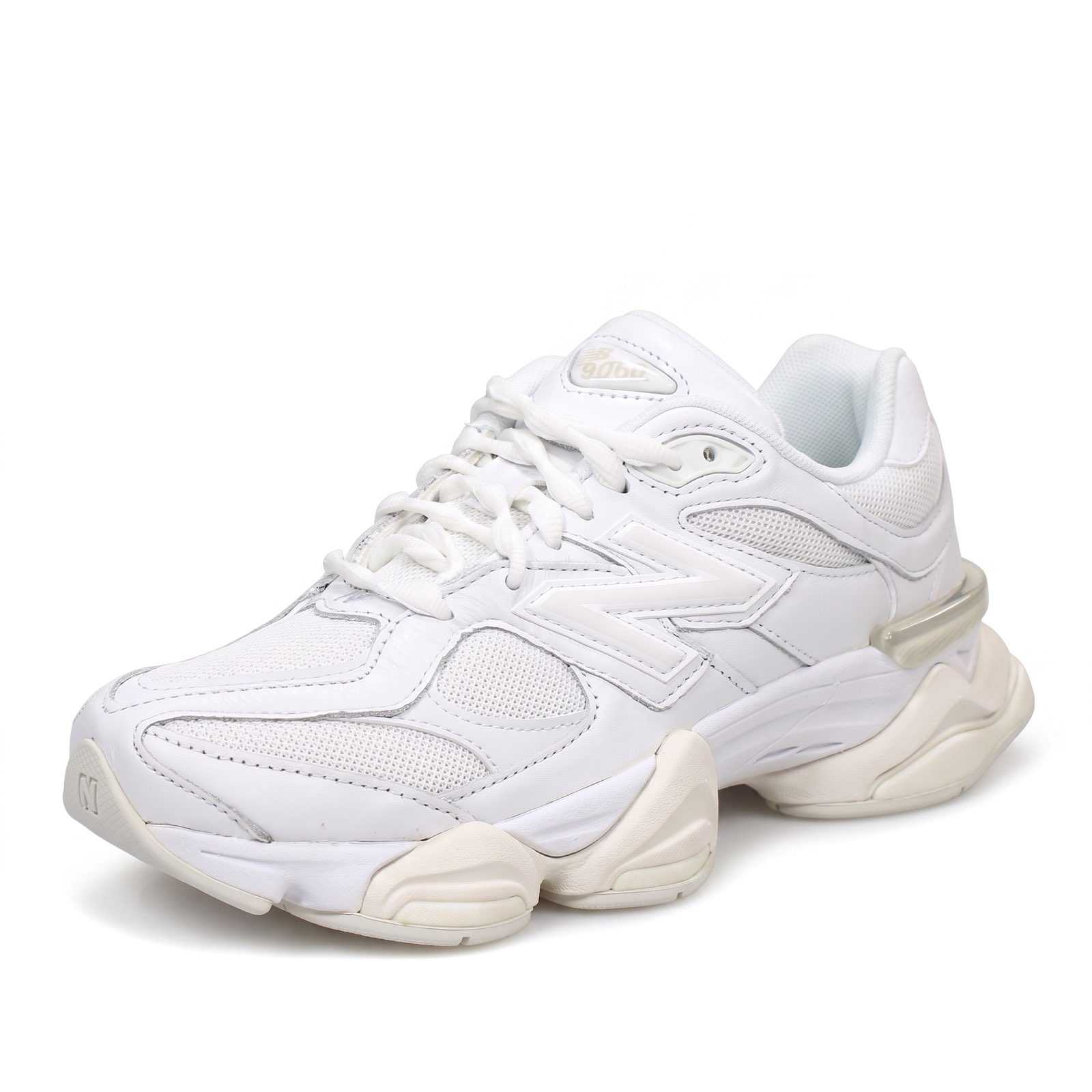 NEW BALANCE U 9060 - Sneakers in Suede e mesh Donna bianco