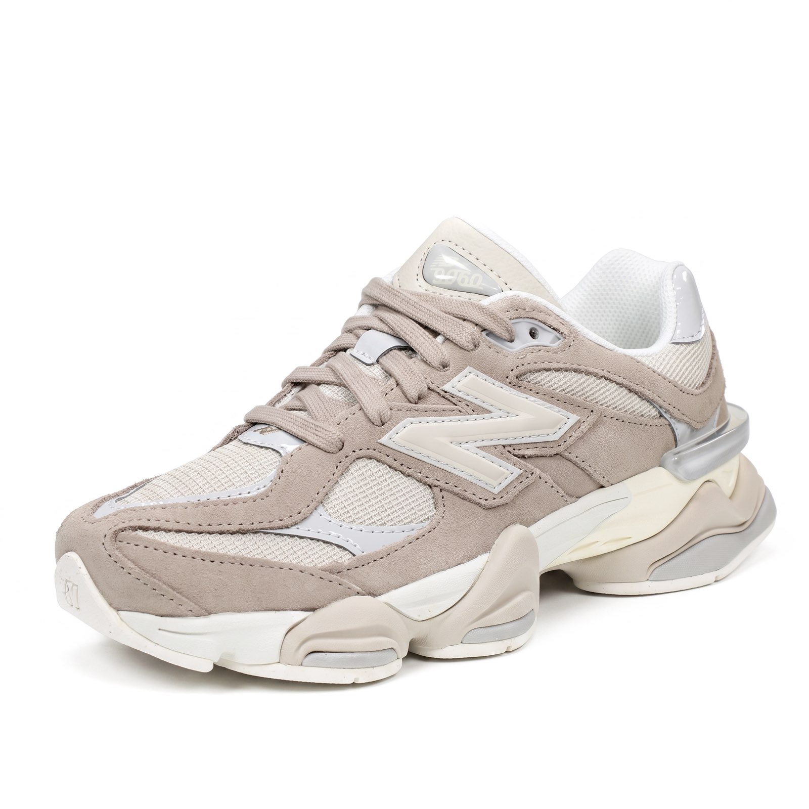 NEW BALANCE U 9060 - Sneakers in Suede e mesh Donna beige