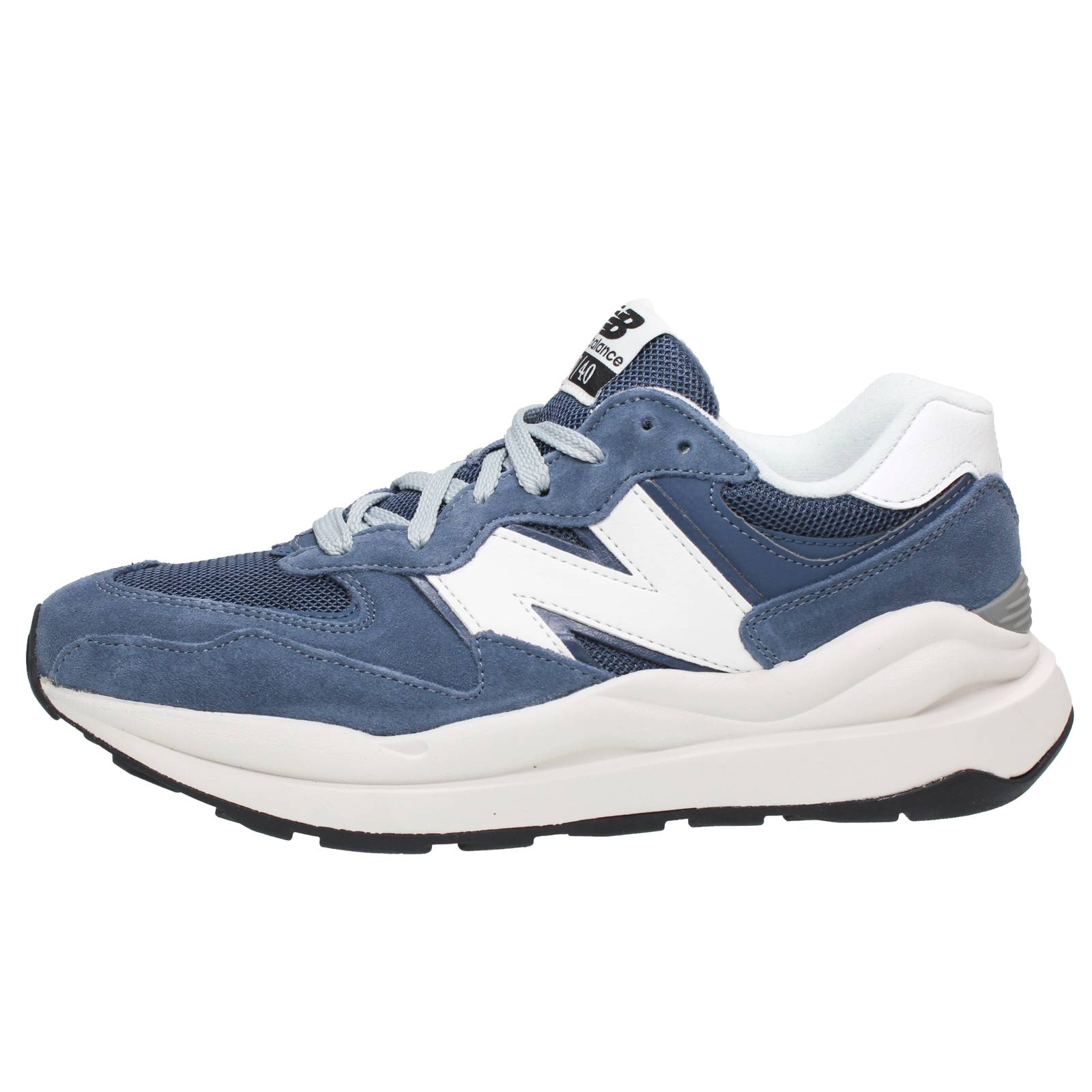 NEW BALANCE M 5740 - Suede and Mesh Sneakers Man blue Photo 3