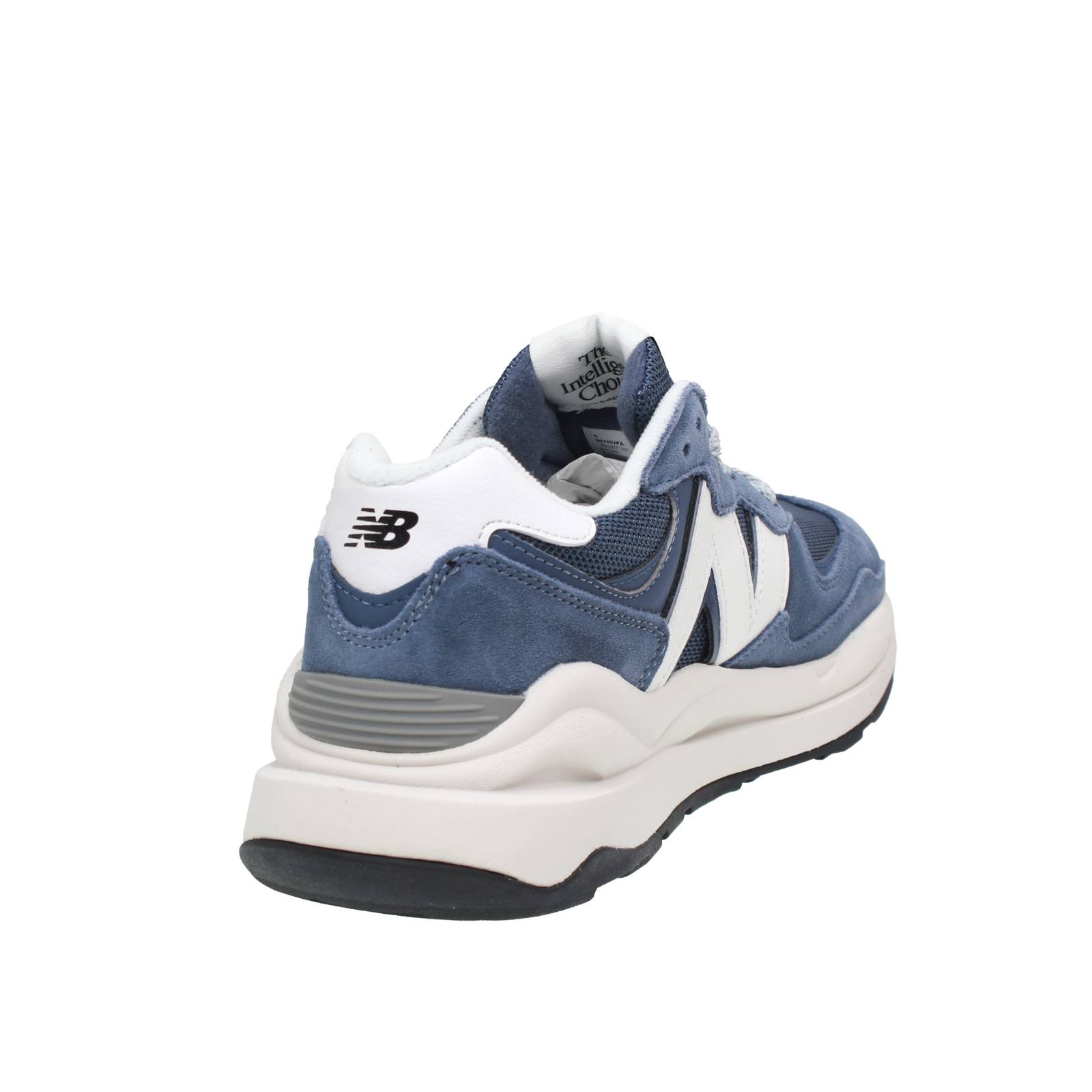 NEW BALANCE M 5740 - Suede and Mesh Sneakers Man blue Photo 4