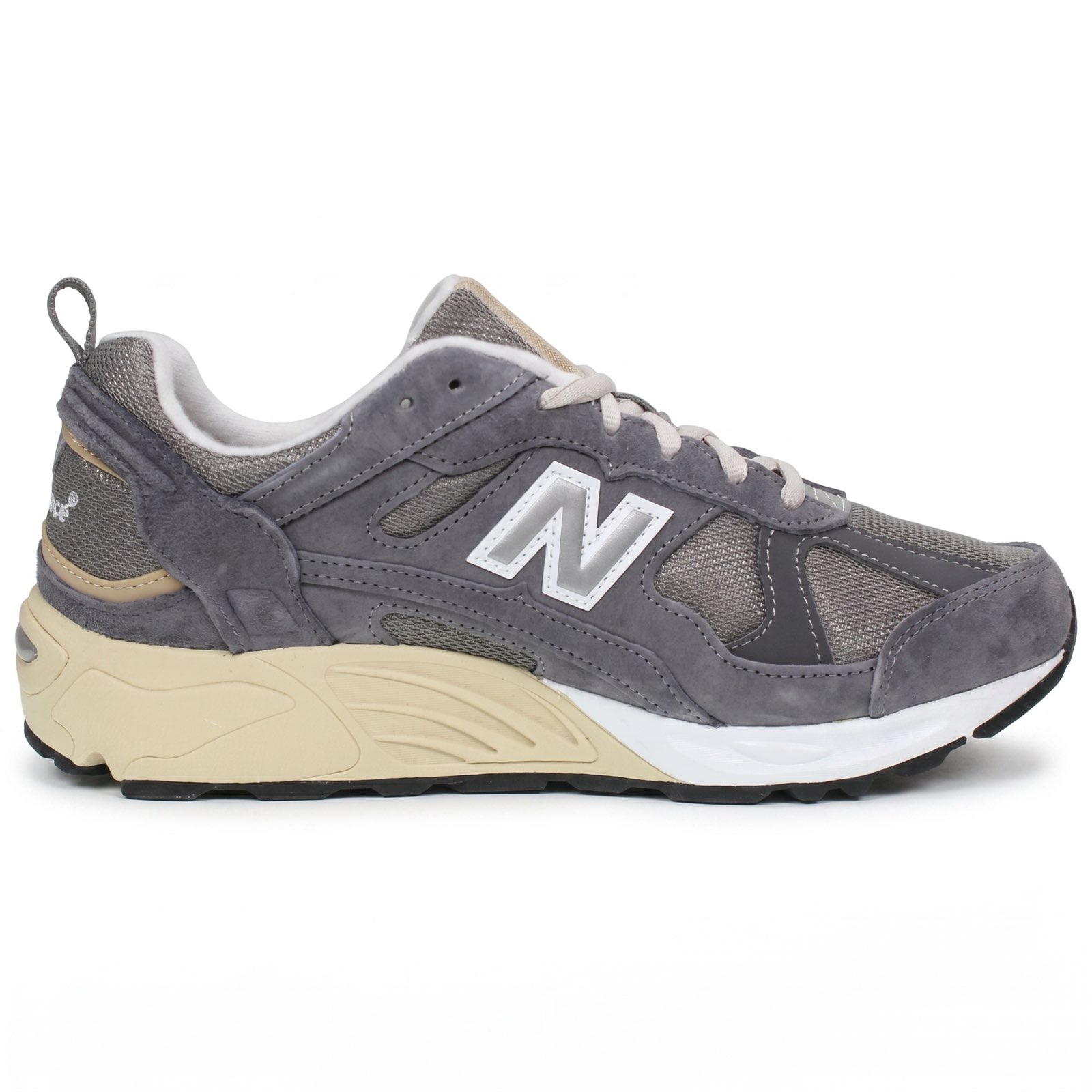 NEW BALANCE CM 878 - Suede and Mesh Sneakers Man grey Photo 3