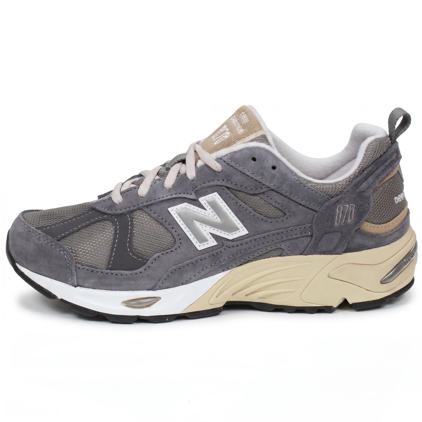 NEW BALANCE CM 878 - Suede and Mesh Sneakers Man grey Photo 4