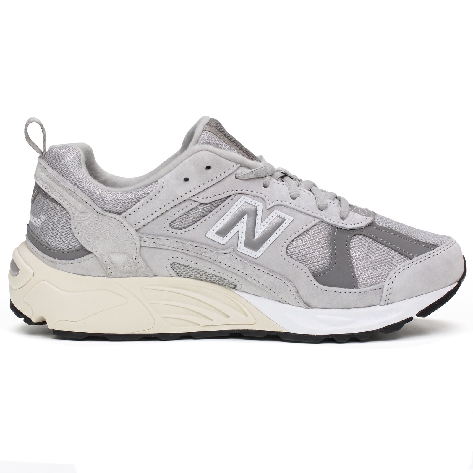 NEW BALANCE CM 878 - Suede and Mesh Sneakers Man grey Photo 3