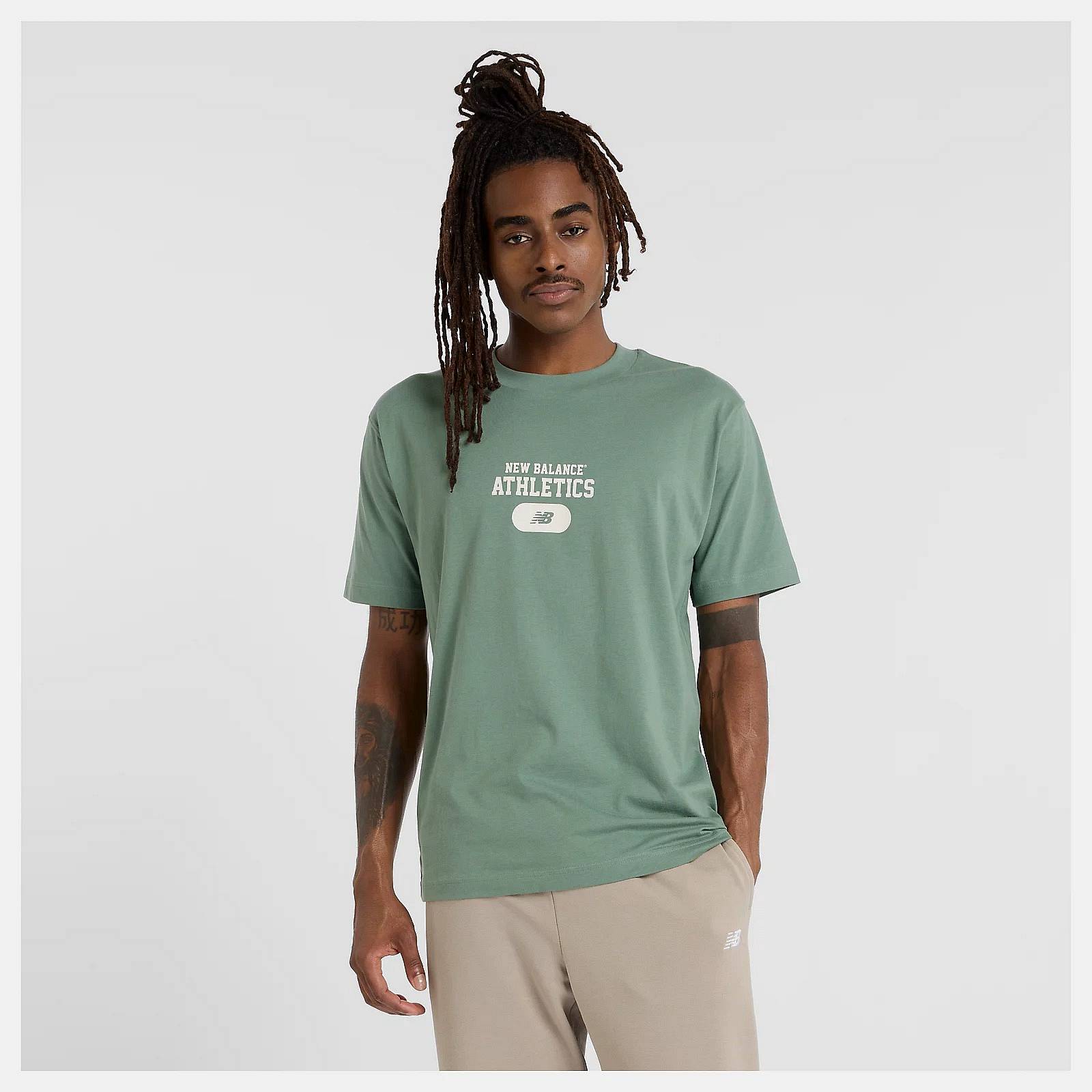 NEW BALANCE T-shirt graphique Heritage Homme vert
