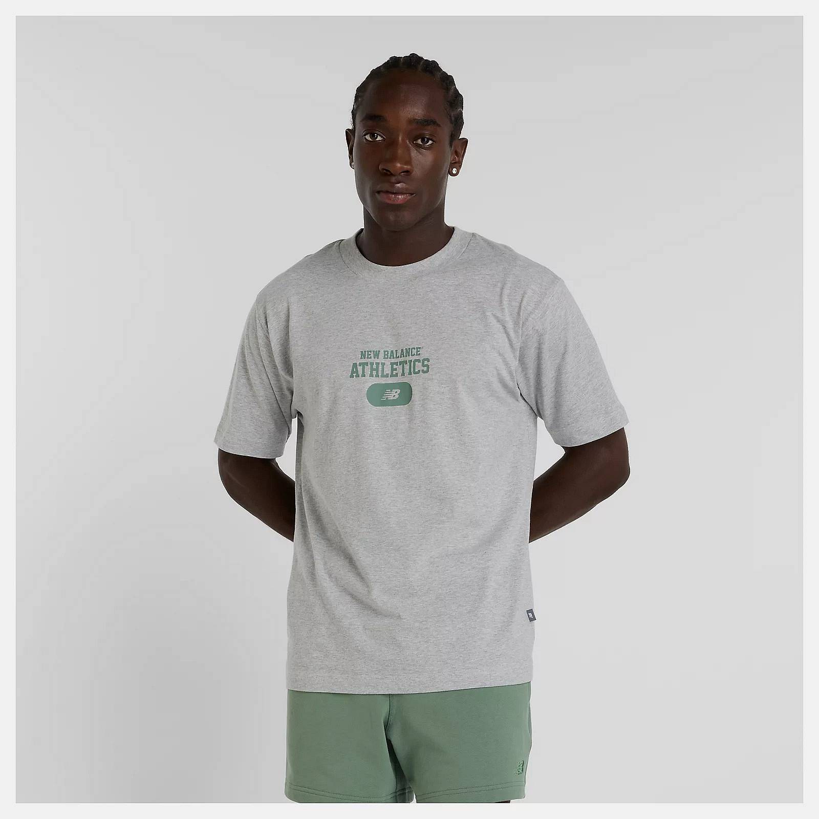 NEW BALANCE T-shirt graphique Heritage Homme gris