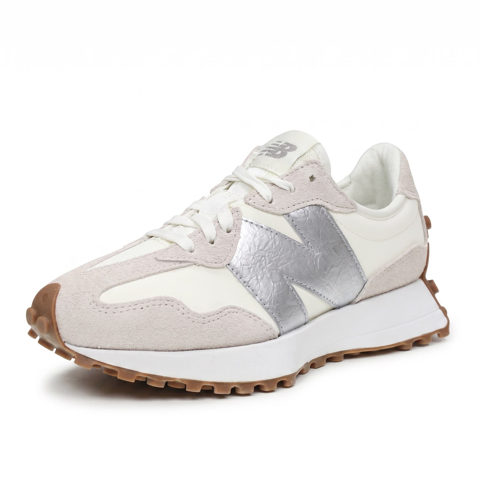NEW BALANCE WS 327 - Sneakers in Suede Donna bianco