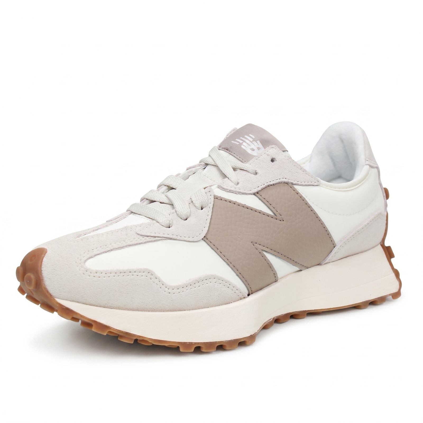 NEW BALANCE U 327 - Sneakers in Suede Donna beige Foto 1