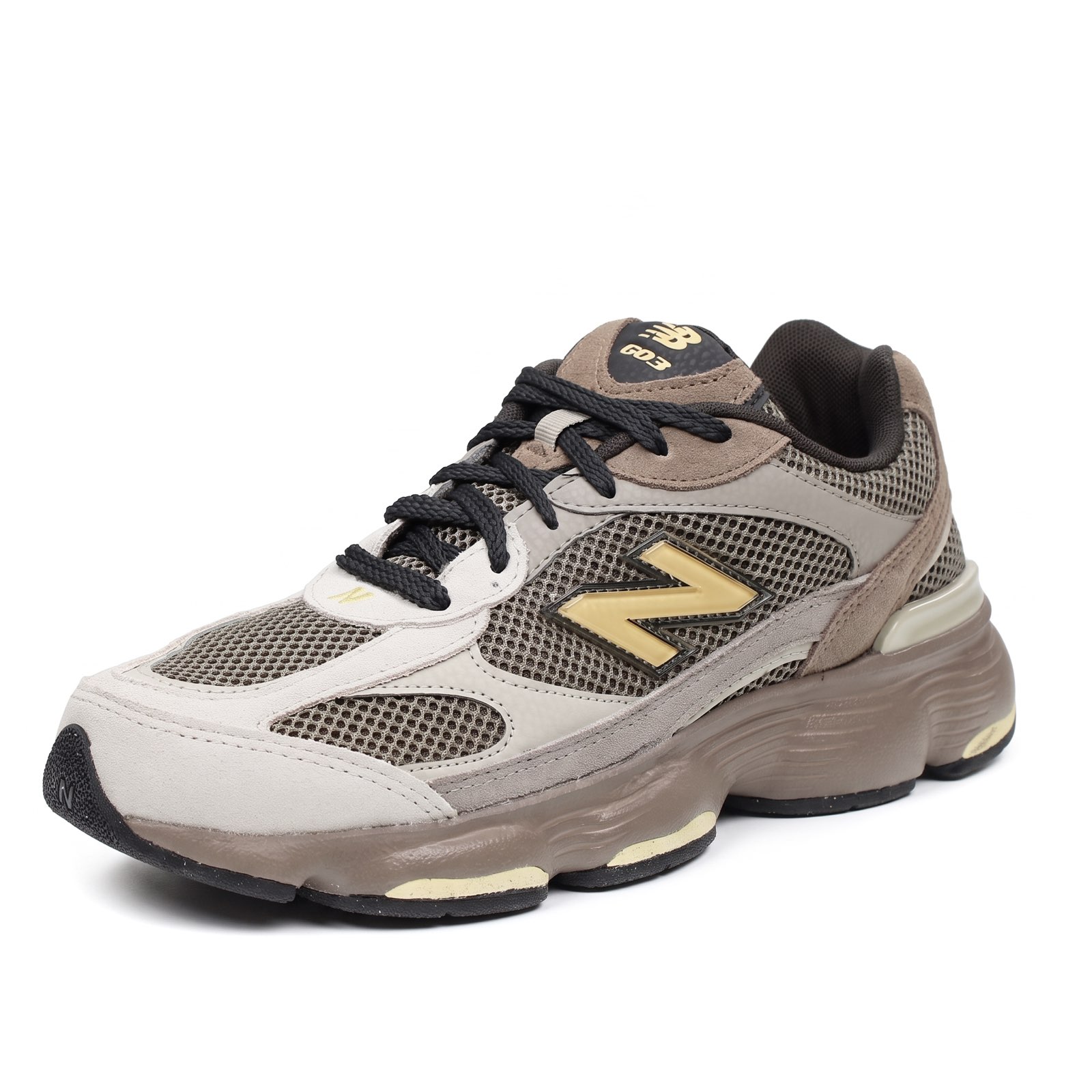 NEW BALANCE M 603 - Sneakers in Suede e mesh Uomo marrone