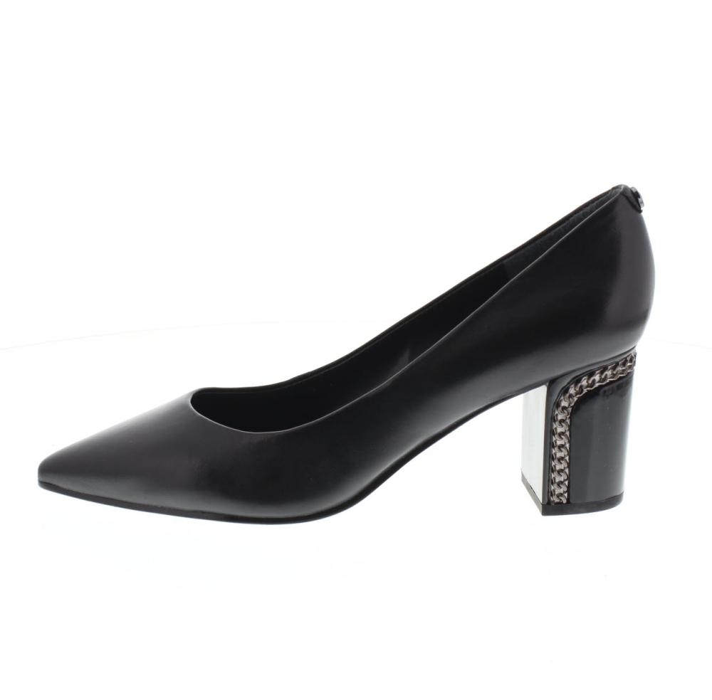GUESS DECOLTE' CON PLACCA IN METALLO ORO Misura scarpe 35 Colore BLACK
