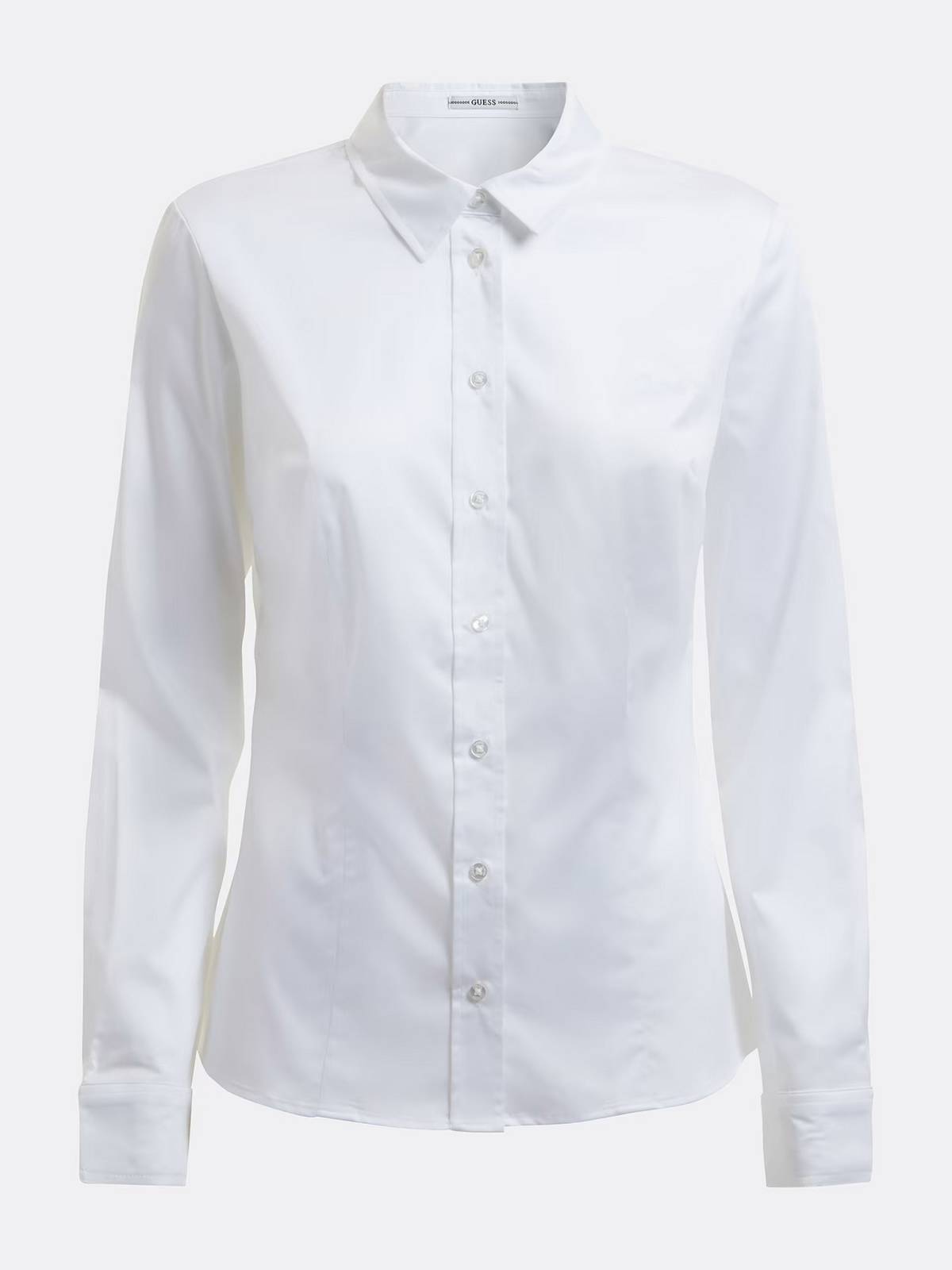 GUESS Kate Shirt - Chemise cintrée en popeline Femme blanc