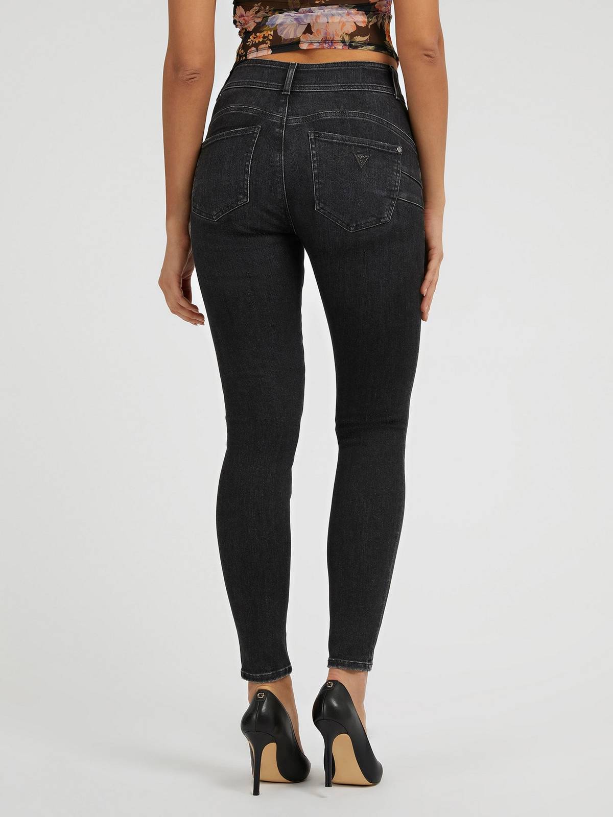 GUESS Shape Up Jean skinny taille haute Femme jean Photo 3