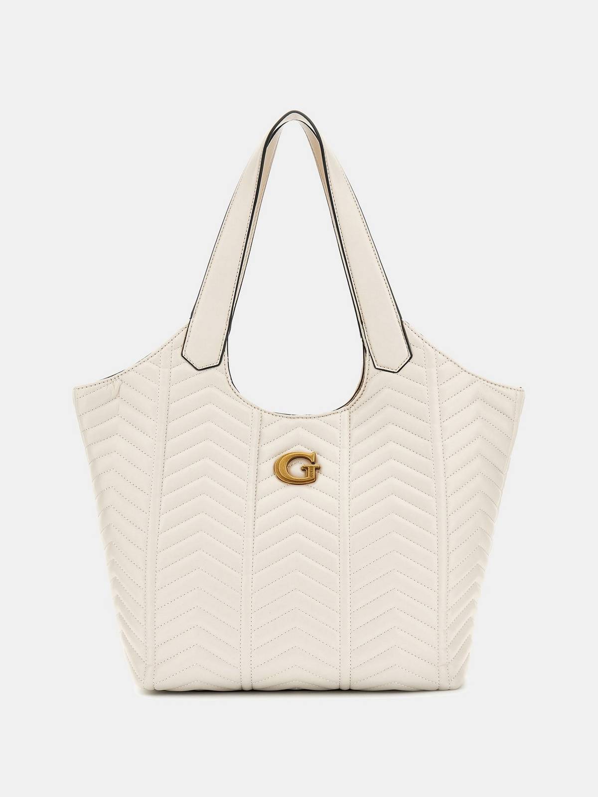 GUESS Lovide Tote - Shopper matelassé Femme beige