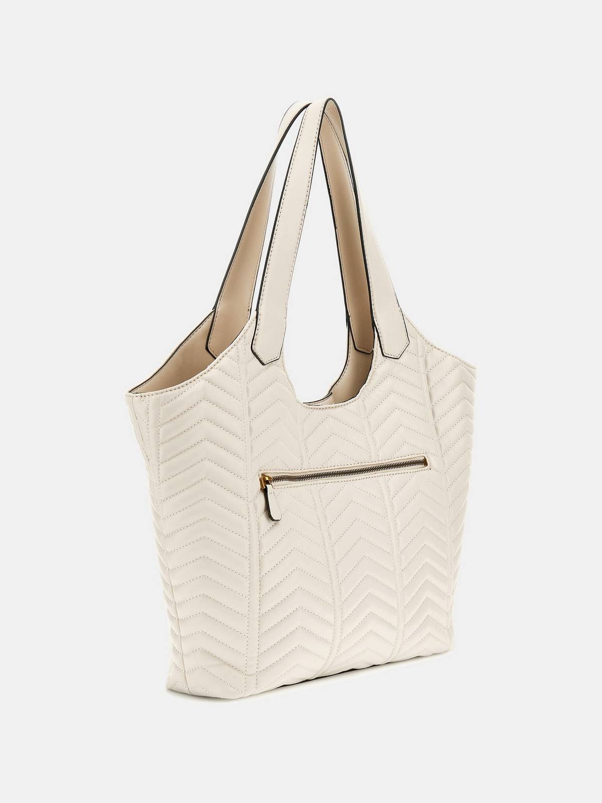 GUESS Lovide Tote - Shopper matelassé Femme beige Photo 3