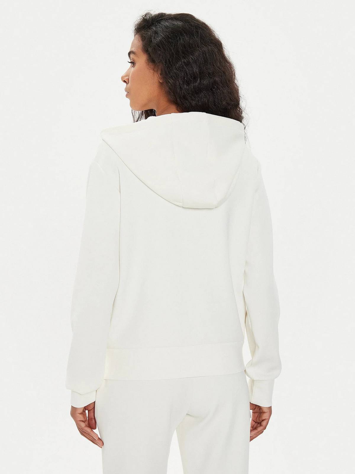 GUESS Olympe full zip hoodie sweatshirt Femme blanc Photo 2