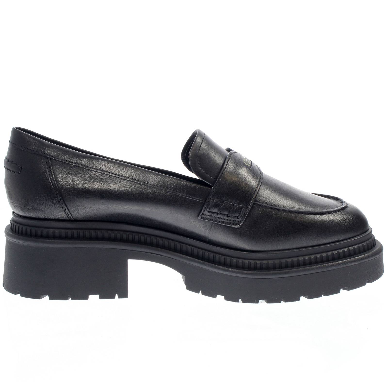 GUESS Finda - Mocassins en cuir Carrarmato Femme noir Photo 2