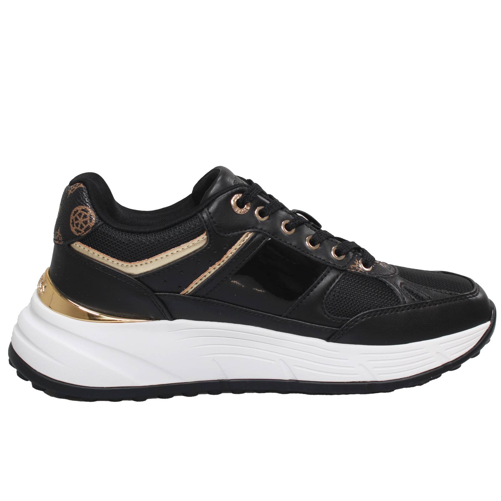 GUESS Fonzi - Platform Sneakers Woman black Photo 2