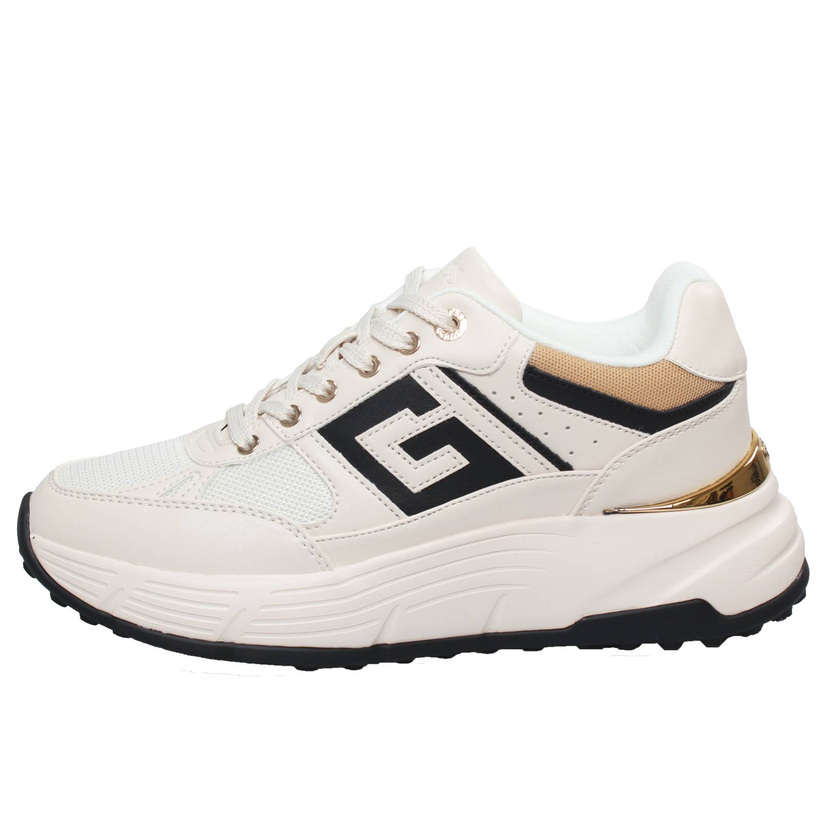 GUESS Fonzi - Platform Sneakers Woman beige Photo 3