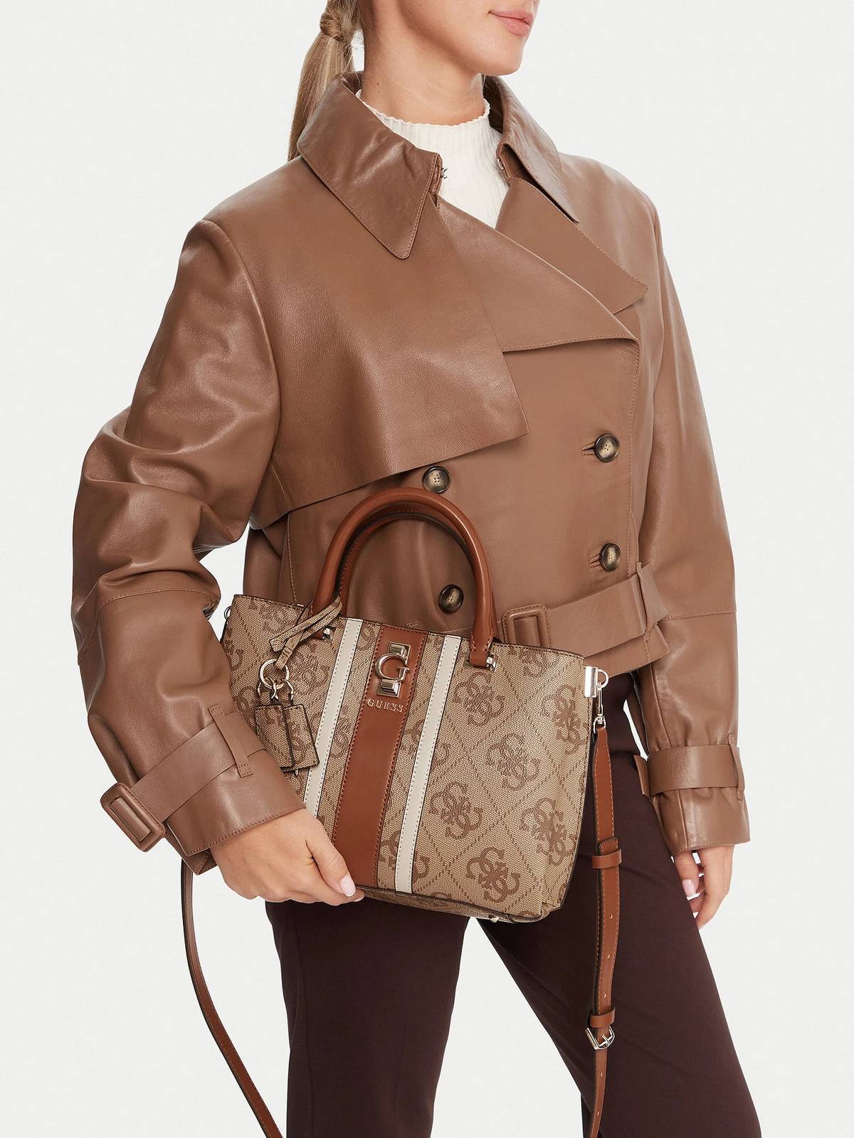 GUESS erenia satchel Woman brown Photo 3
