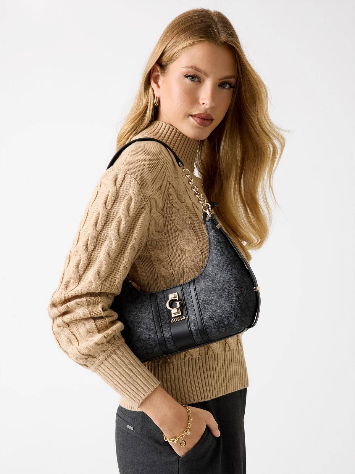GUESS sac à bandoulière erenia Femme noir Photo 3