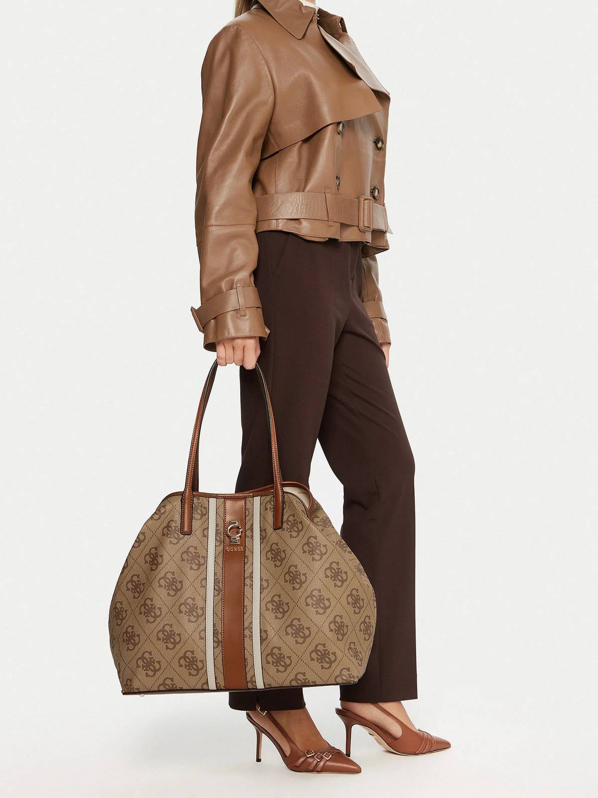 GUESS fourre-tout erenia Femme marron Photo 4