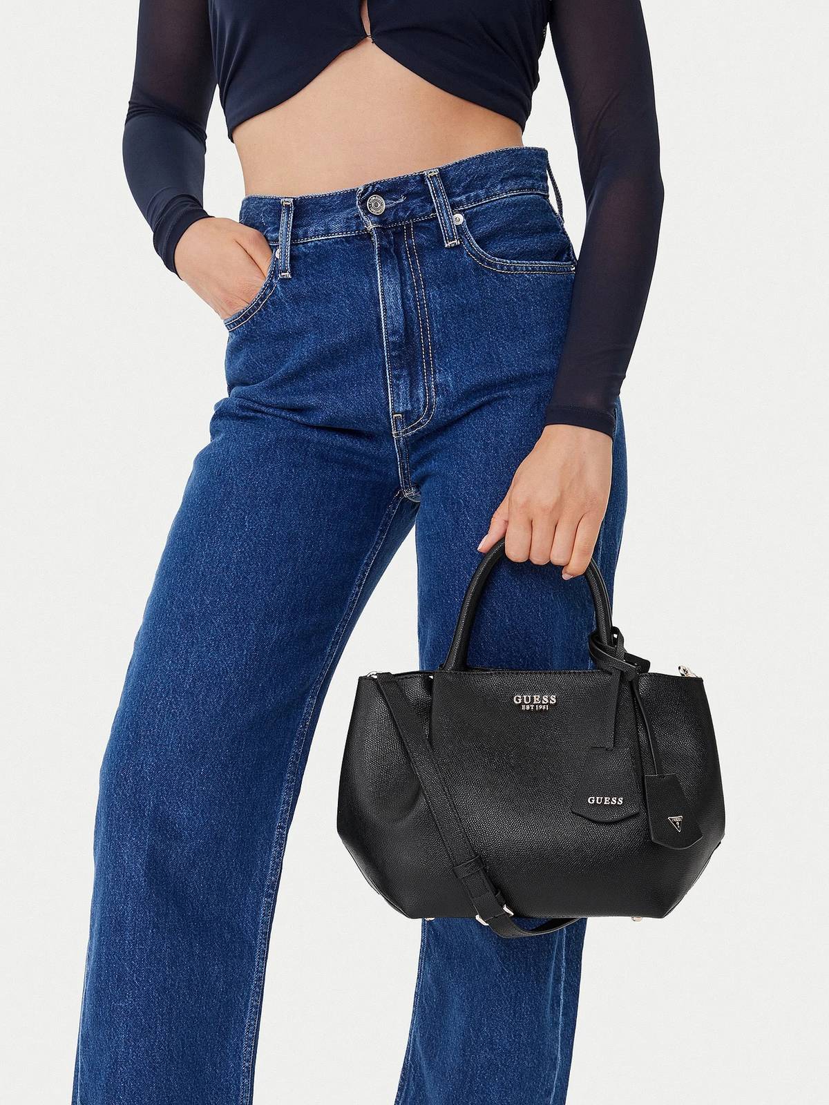 GUESS sacoche amorette Femme noir Photo 3