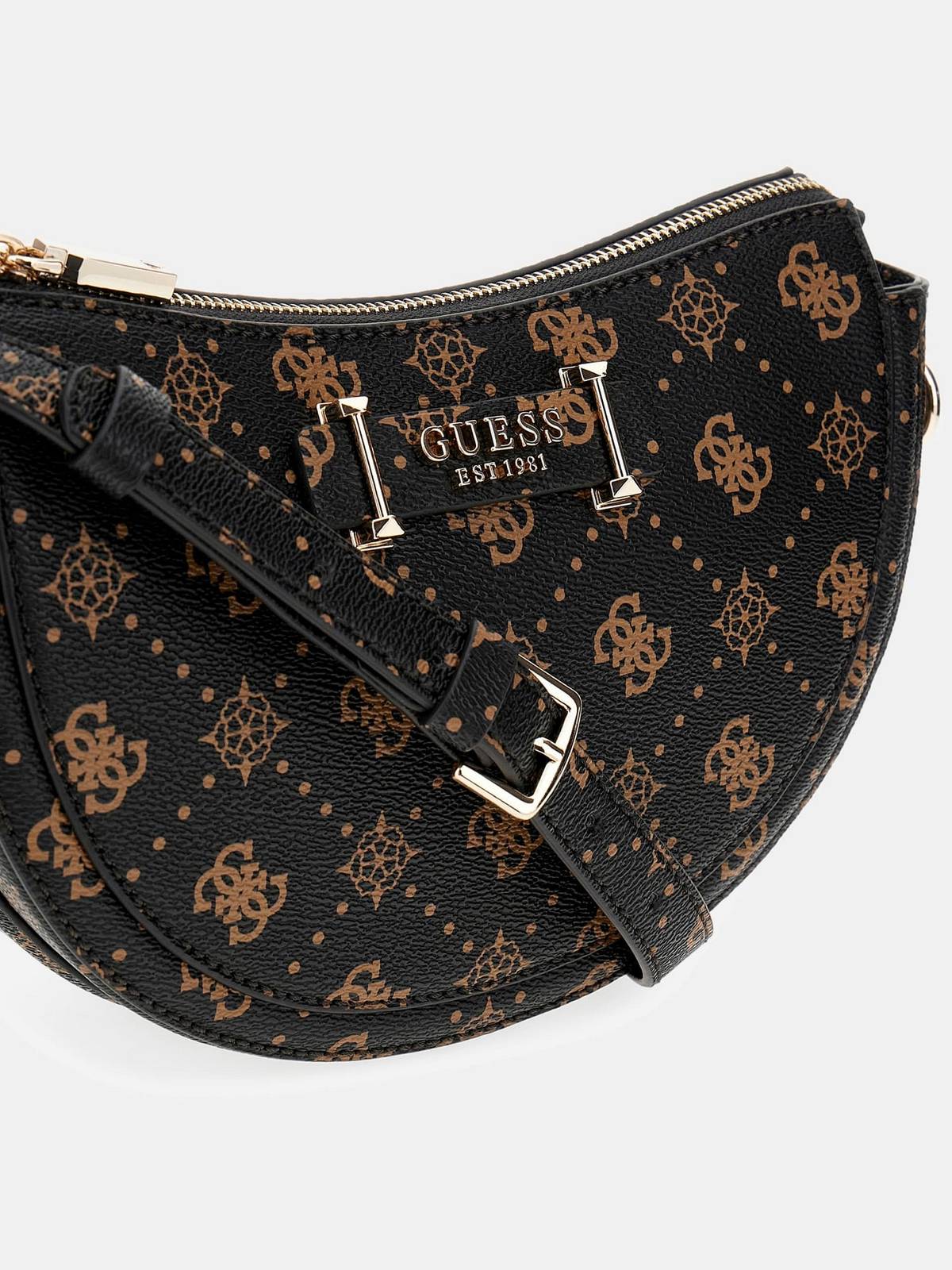 GUESS sac à bandoulière silia Femme brun marron Photo 4