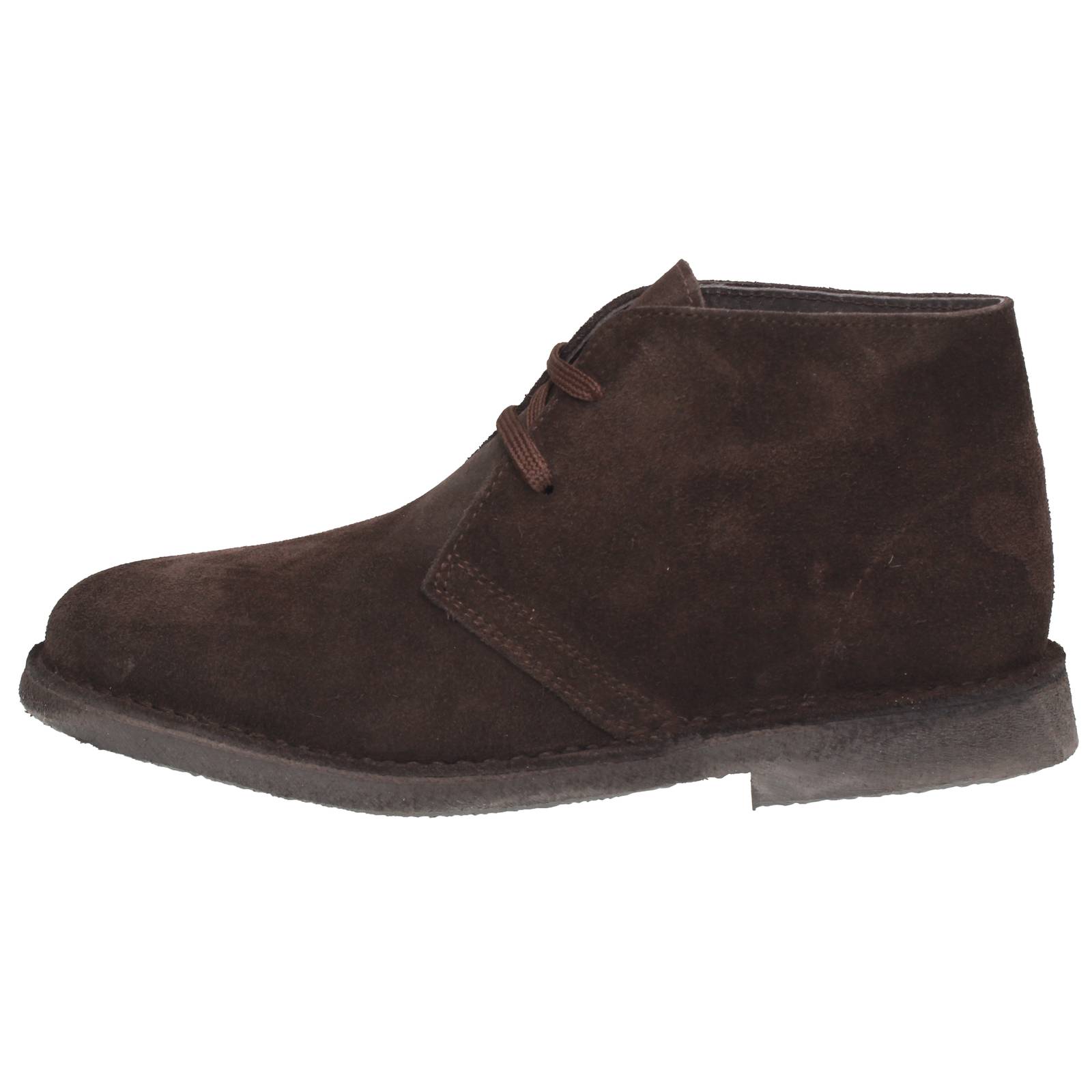 HERMANOS BENEDI S.L. Suede Ankle Boots Man dark brown Photo 3