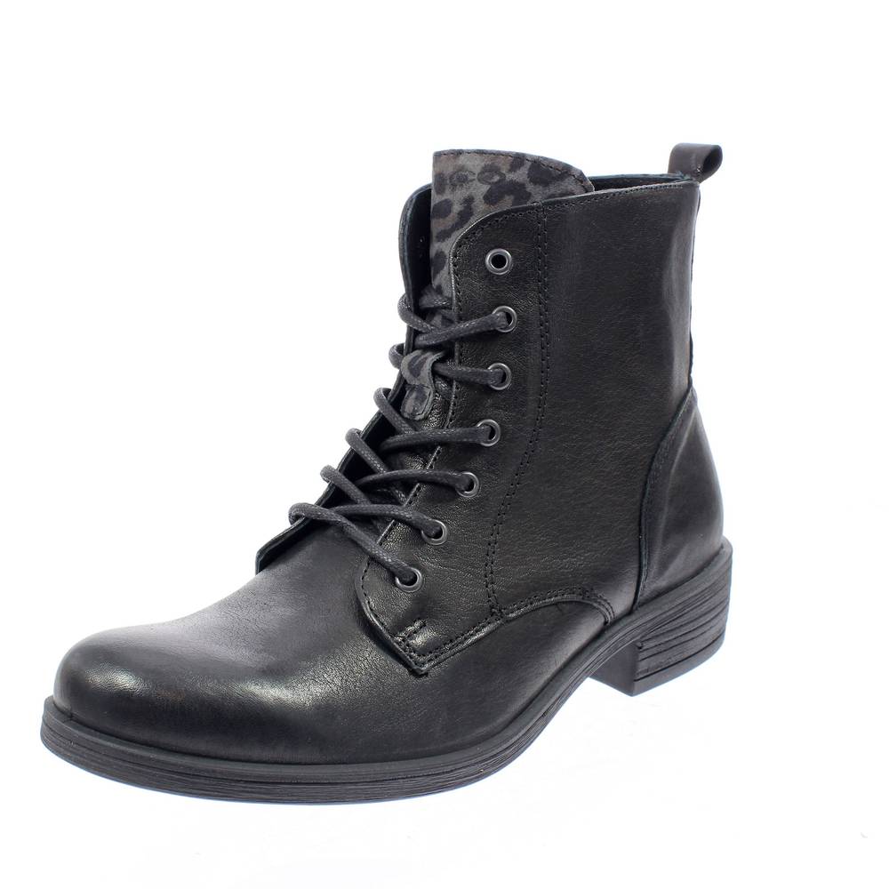 81640 Dgd Gilda - Stivaletto 00 Scarpe donna stringato nero pelle