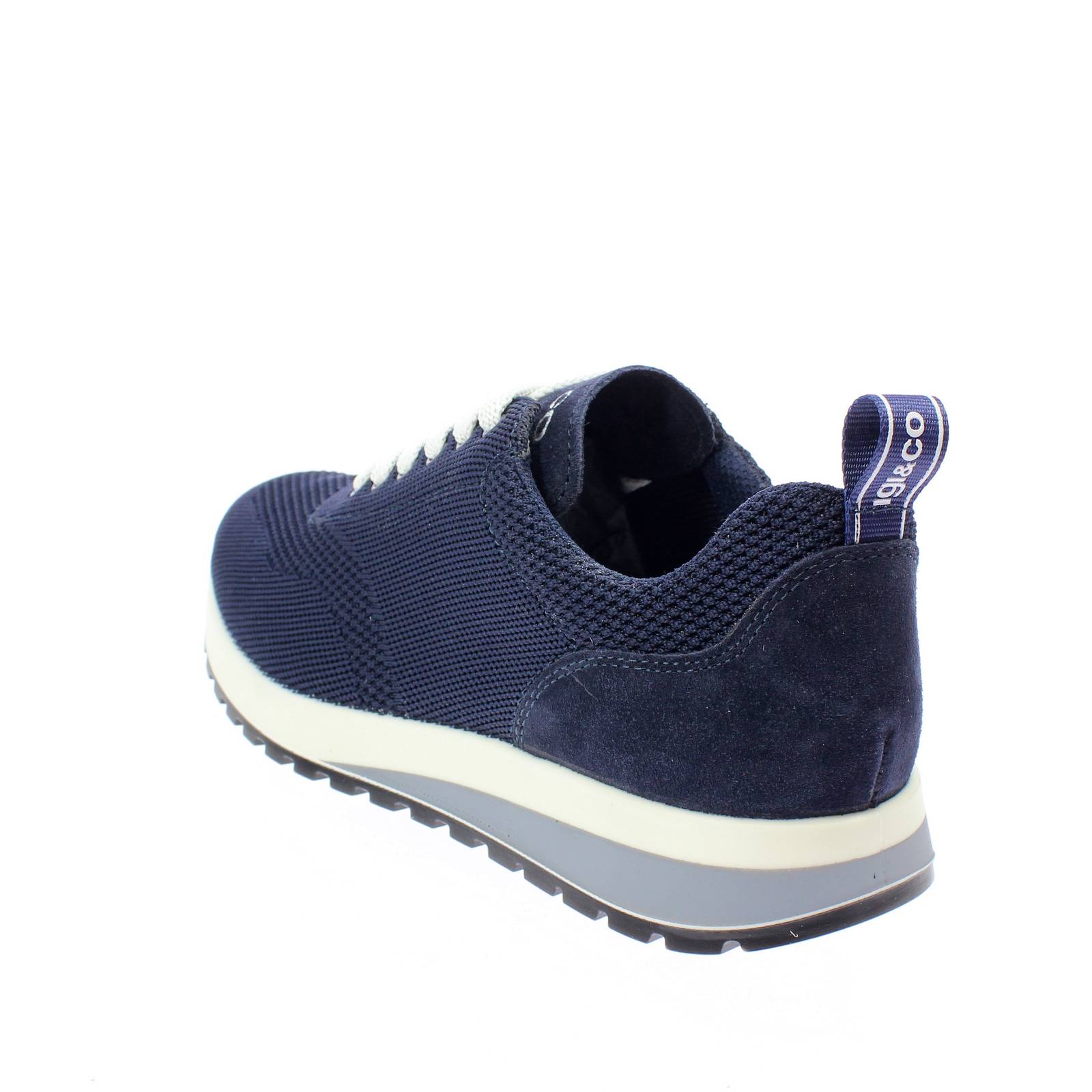 IGI &amp; CO Saro - Low Sneakers in Recycled Mesh. Man blue Photo 4