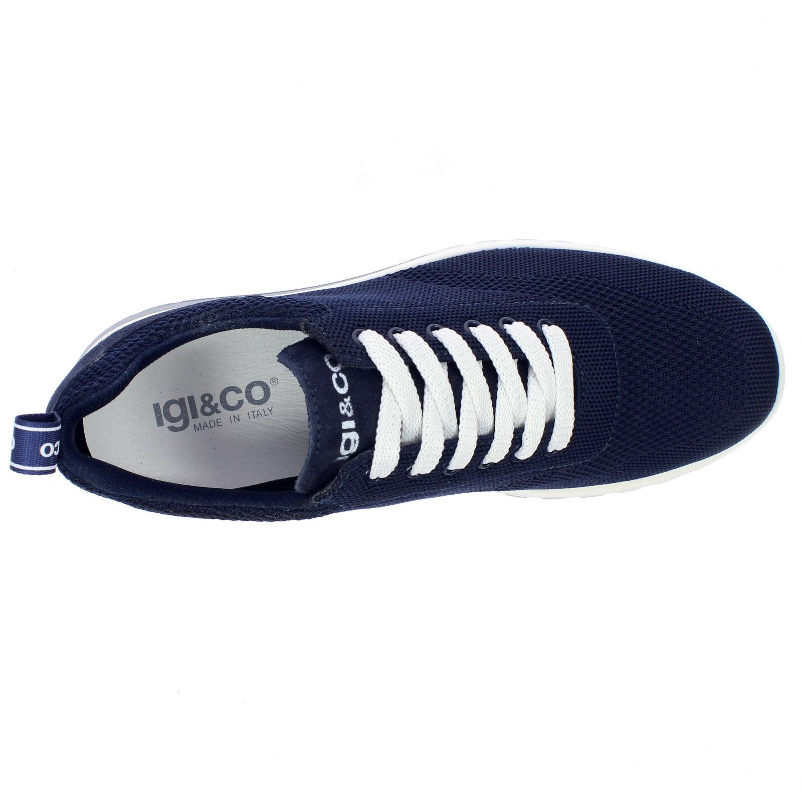 IGI &amp; CO Saro - Low Sneakers in Recycled Mesh. Man blue Photo 5