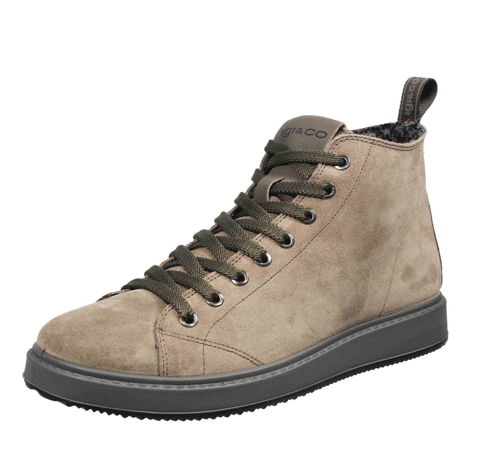Igi & Co Santiago - Кроссовки Alte из бежевой замши - Повседневные кроссовки Uomo Scarpe