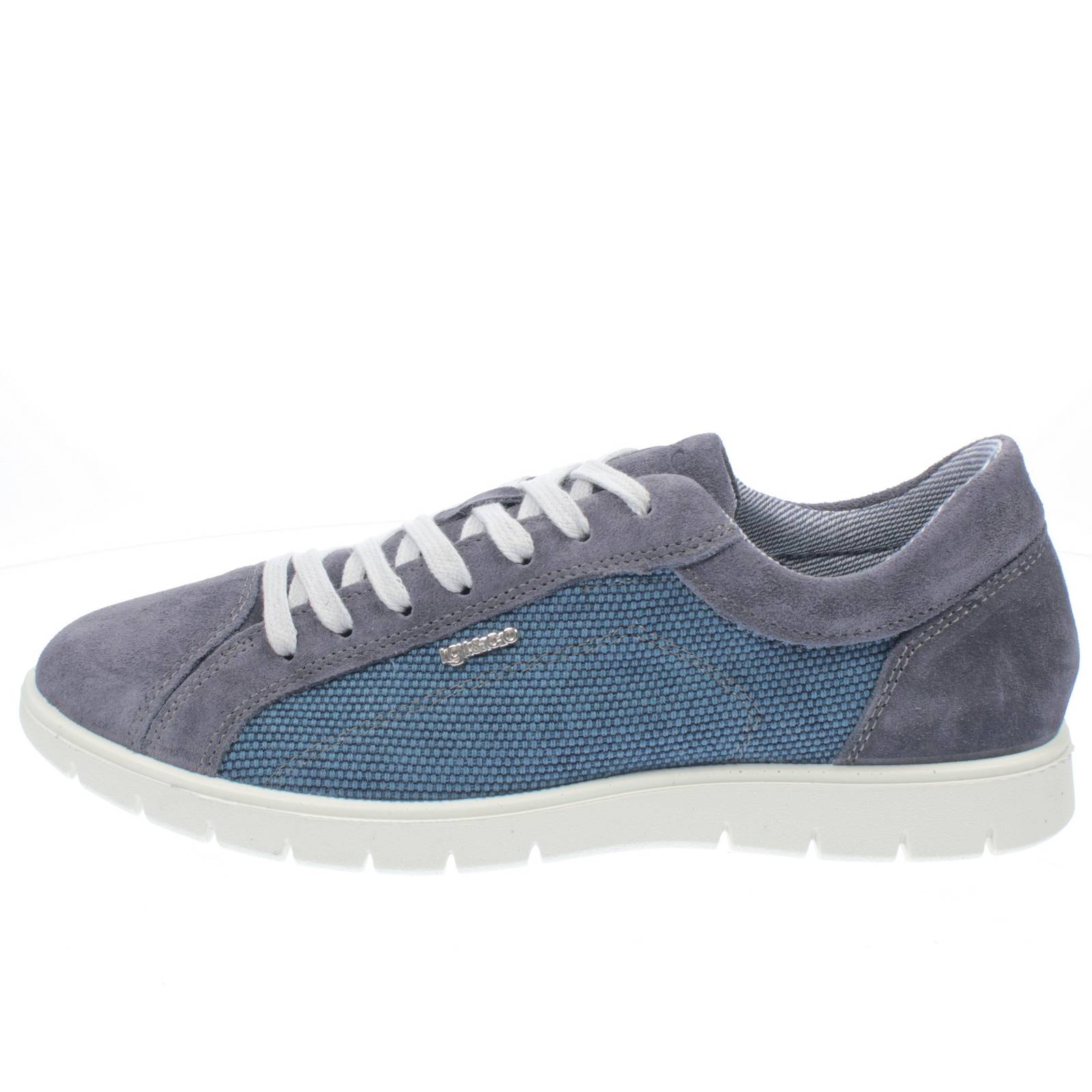 IGI &amp; CO Saxon - Low suede sneakers Man blue Photo 3