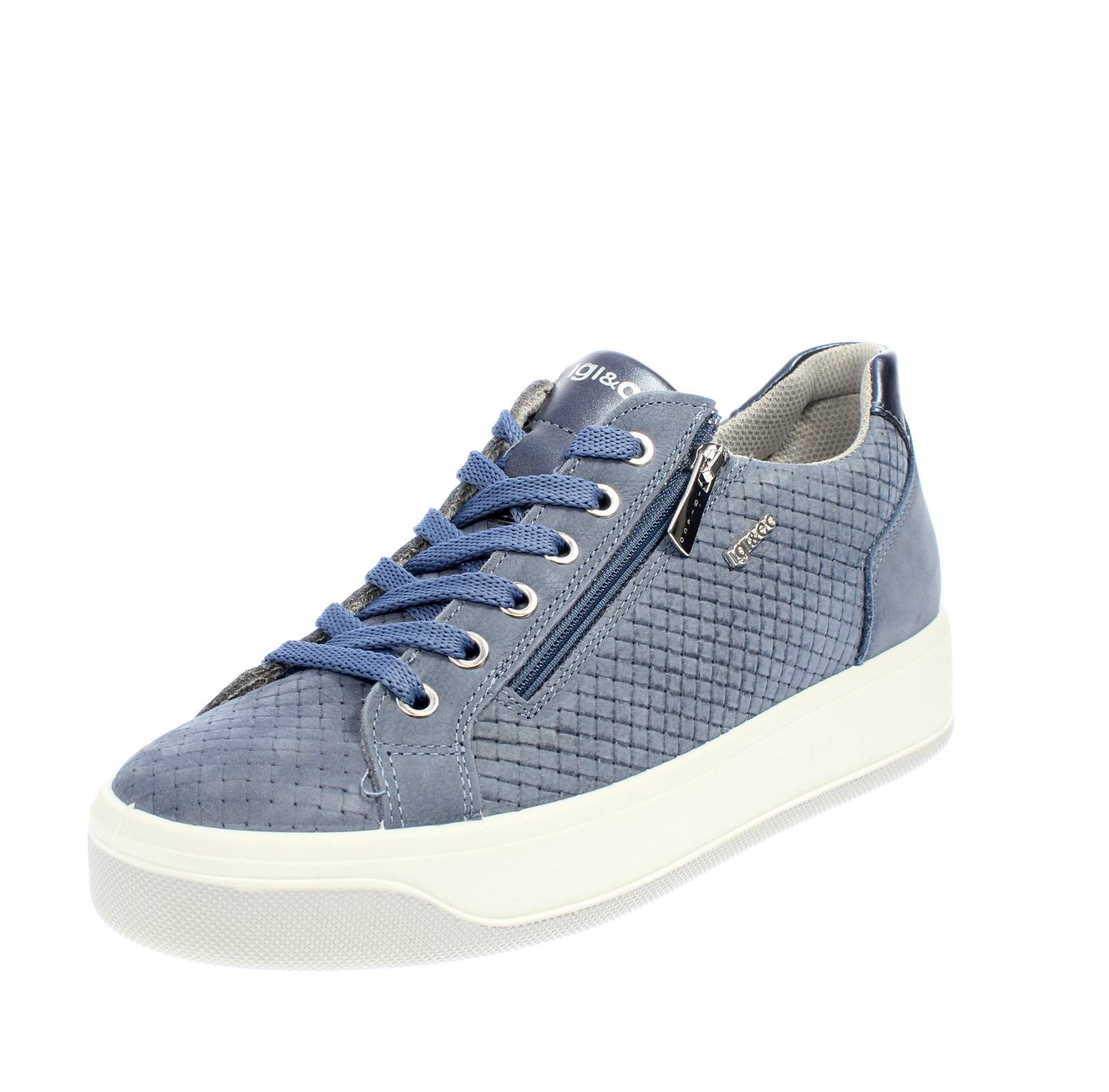 Igi - Co Ava - Sneakers Con Cerniera Blu - Donna Scarpe Sneakers Sporty Chic 17690₽