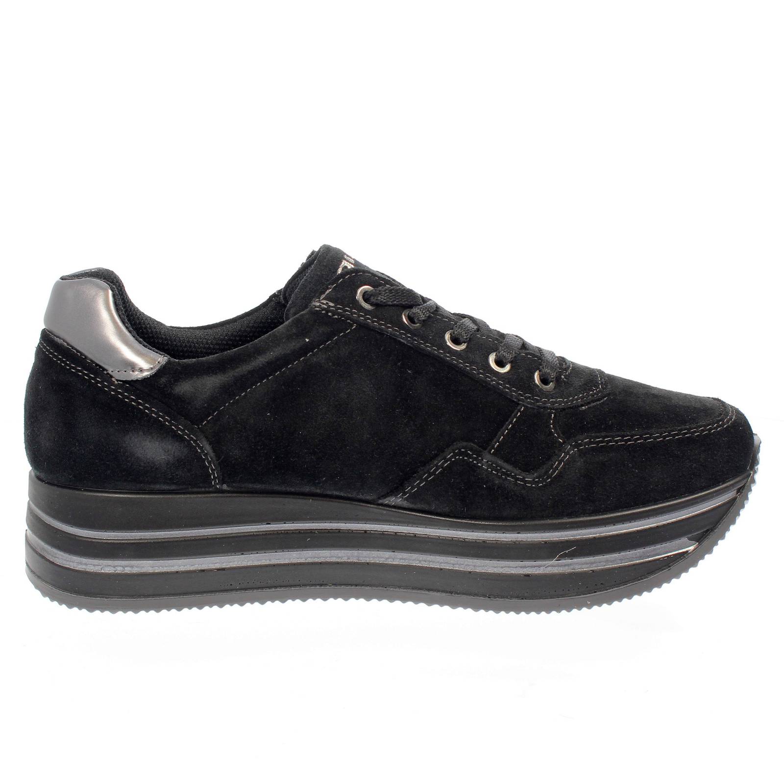 IGI &amp; CO Kay - Sneakers in Pelle Platform Donna nero Foto 2